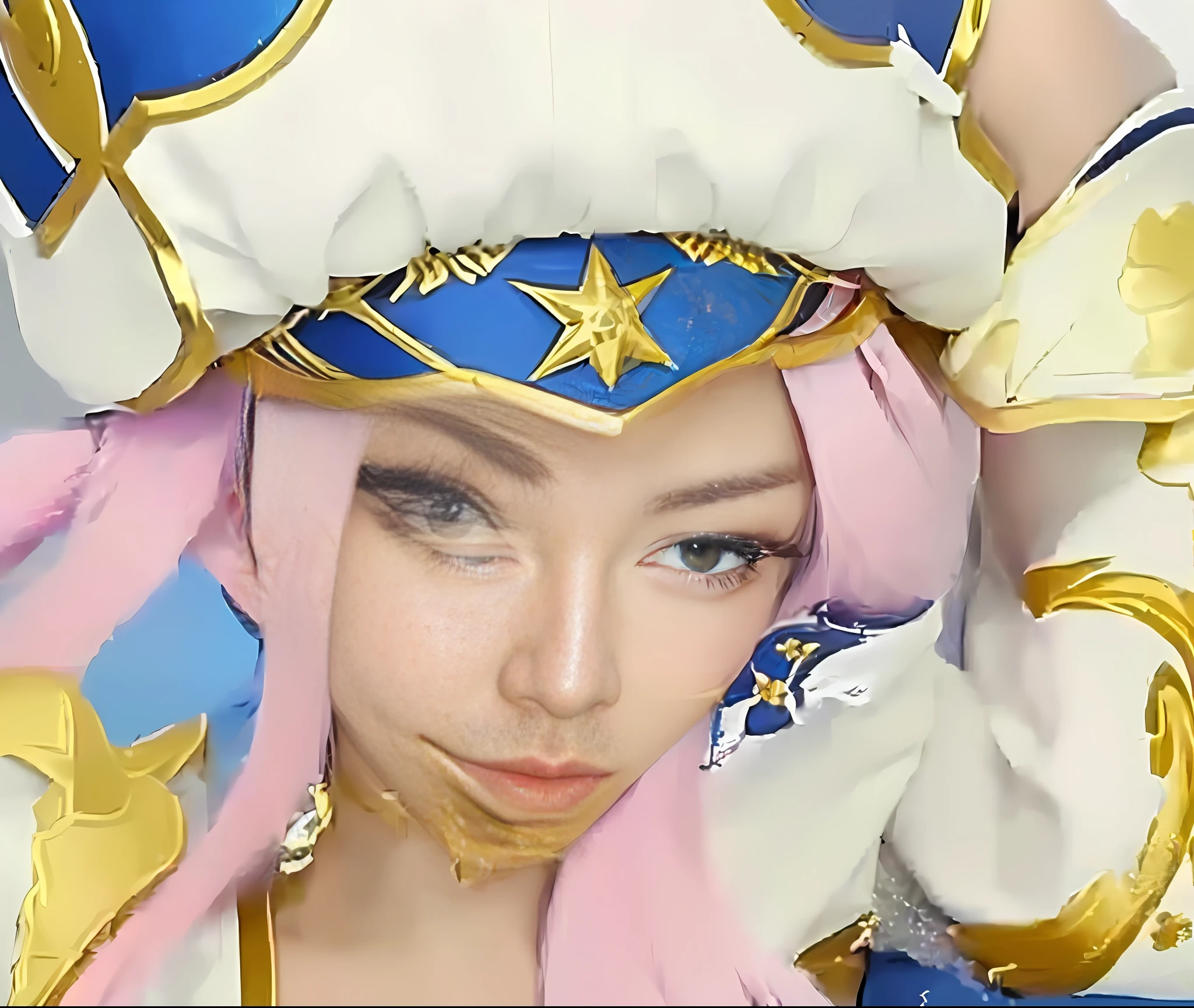 a realistic close up, realistic, realistic women, waifu, holding a pudica pose, lux from league of legends, pudica pose, from the azur lane videogame, portrait knights of zodiac girl, kda, character art of maple story, anime goddess, azur lane style, anime waifu