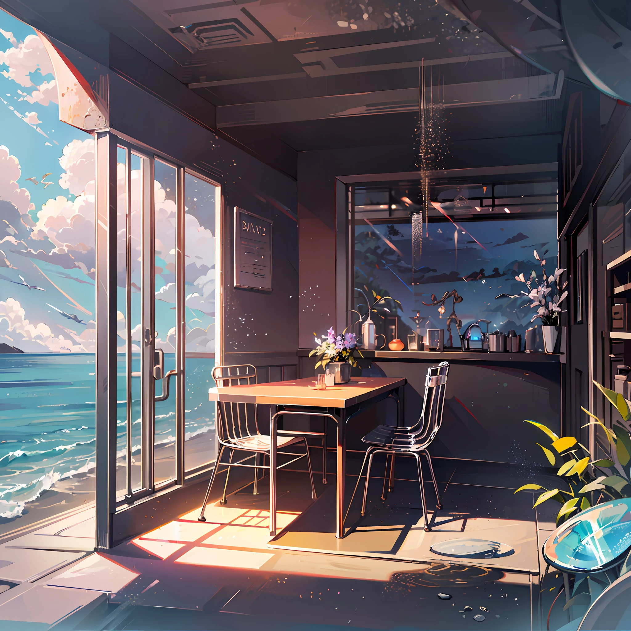 The healing cute style of natural scenery, the cute animal image with thin-rimmed metal-framed glasses, the warm and bright sunny atmosphere in the background, and the beautiful scene of leisure. --auto --s2