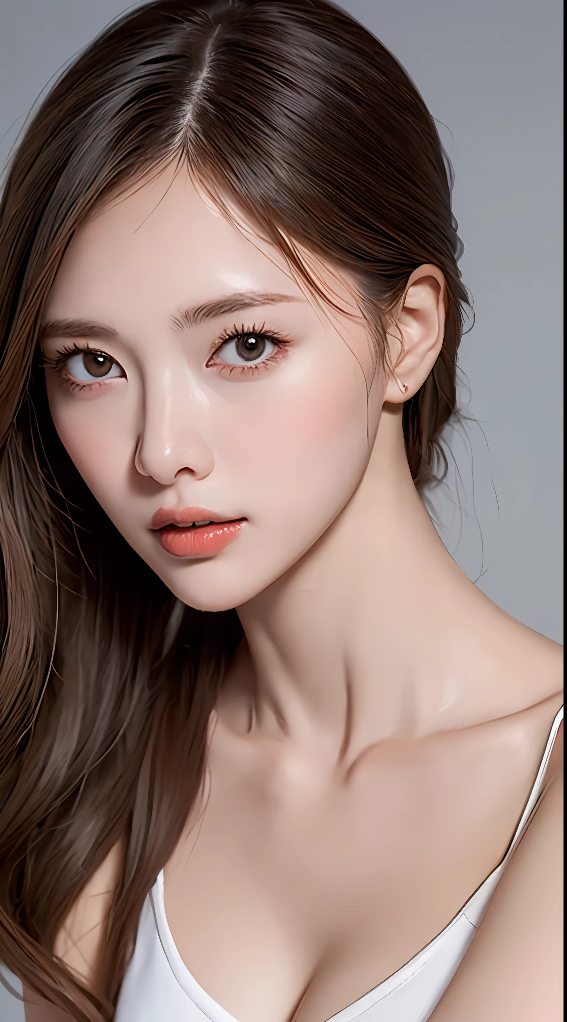 ((Best Quality, 8k, Masterpiece: 1.3)), 1 woman, Beautiful girl with slender abs: 1.3, Big: 1.2, Seductive pose, bedroom, Ultra detailed face, High detailed lips, Detailed eyes, Double eyelids, Full body