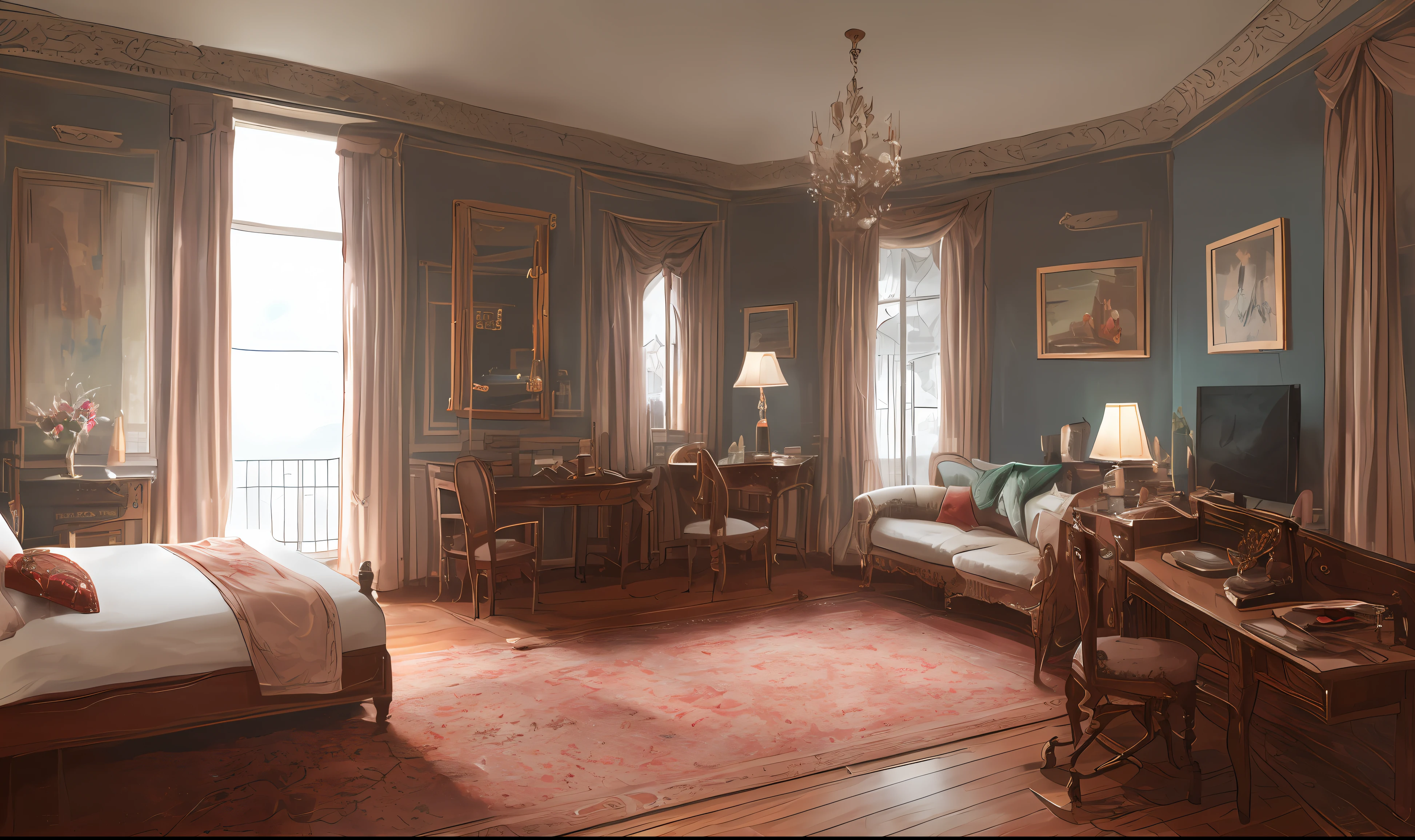 Vast landscape photography, (sea view), BREAK Production Art, (warm light source: 1.2), lamps, intricate details, volume lighting BREAK (masterpiece: 1.2), (highest quality), 4k, ultra detailed, (dynamic composition: 1.4), highly detailed and colorful details (iridescent: 1.2), (sparkling lighting, atmospheric lighting), dreamy, magical, (solo: 1.2), airiness,