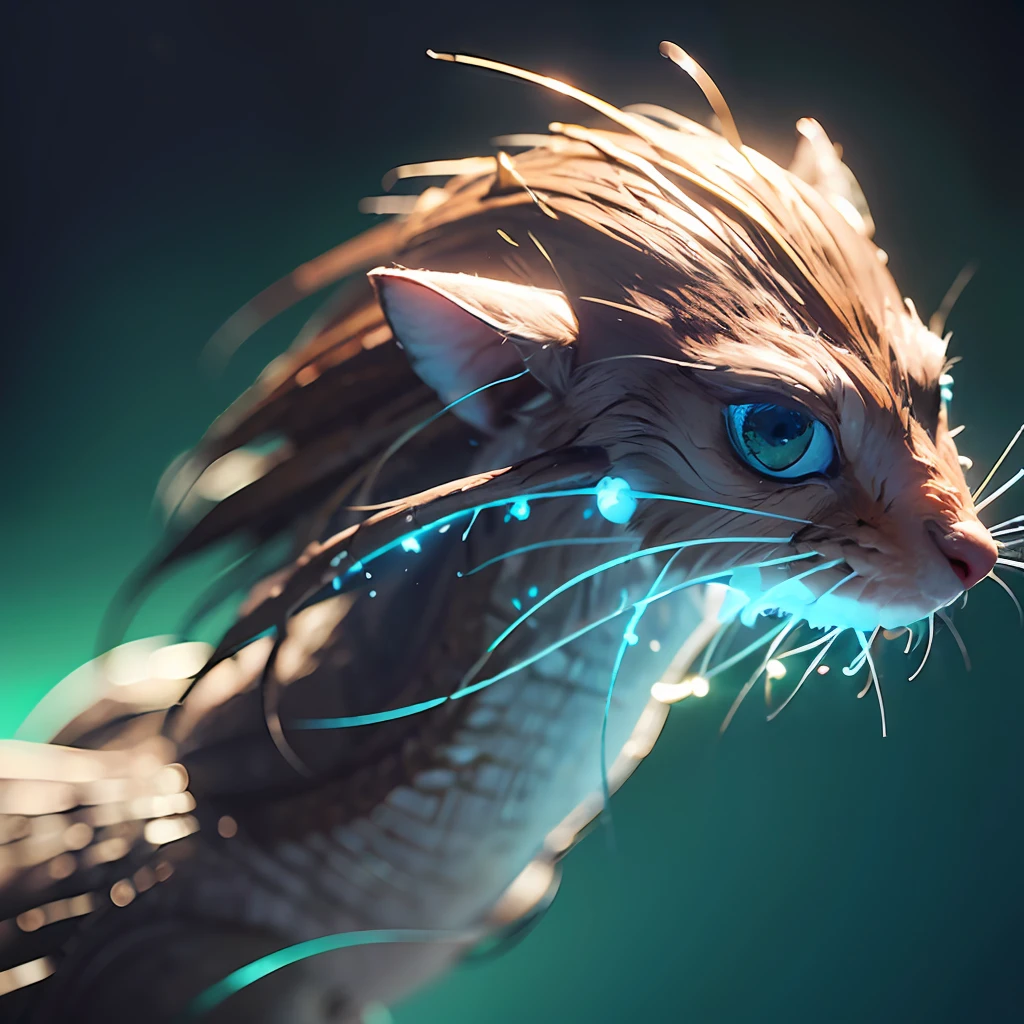 STILL FROM FANTASTIC BEASTS :: (((Special Effects:1.20, GLOWING:1.25, Micro photography:1.5))), CONCEPT ART OF MICRO PEACOCK, BIG ELEGANT Eyes, INTRICATE, FANTASY atmospher, realistic, realistic art style, by WLOP, wlop | artgerm, realistic anime 3 d style, Concept artist, (art by Niji:1.2), official art, unity 8k wallpaper, ultra detailed, aesthetic, masterpiece, best quality, photorealistic, sharp focus, high detail, majestic photograph, Trending on CGSociety, Artstation