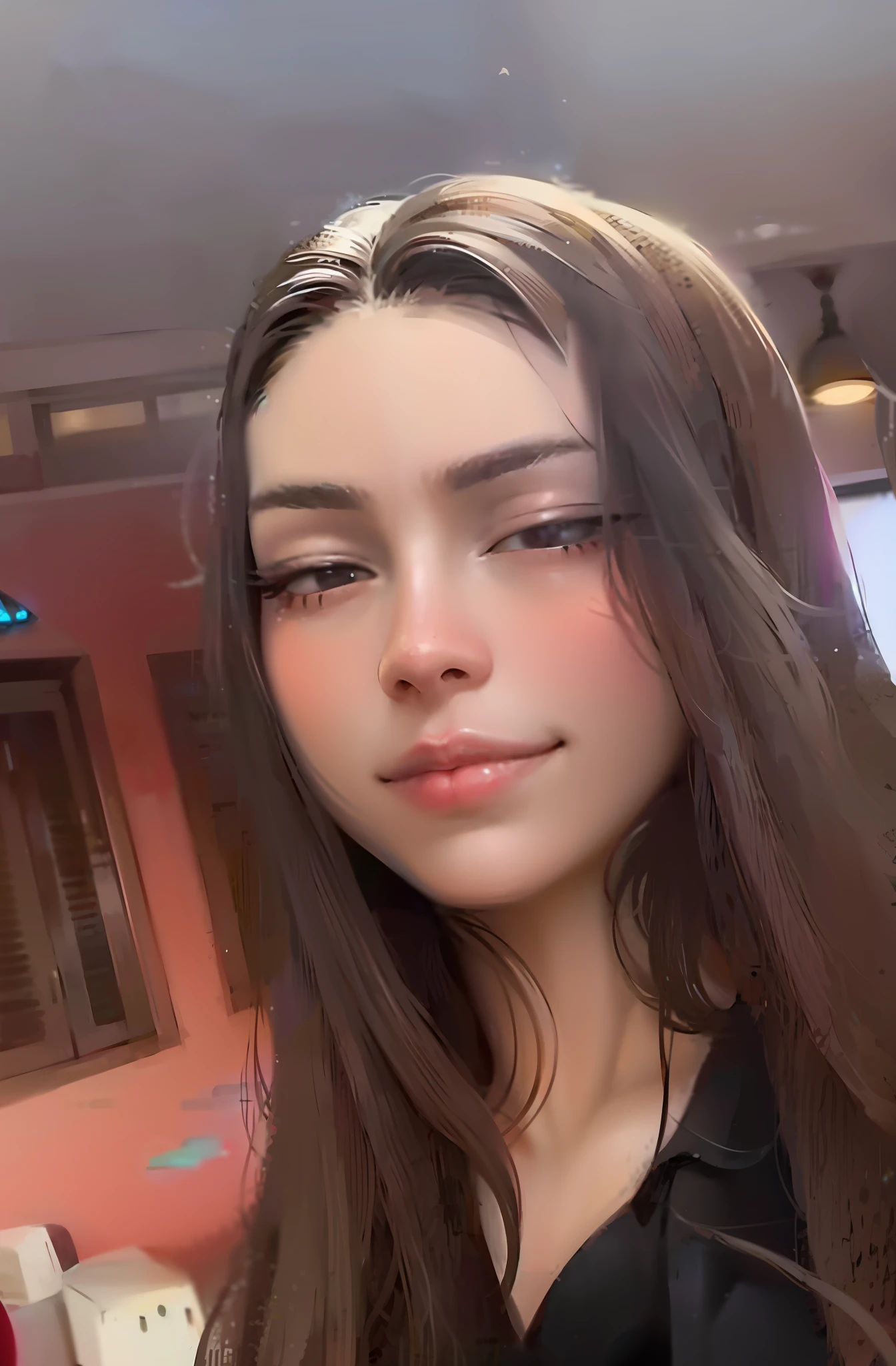"Lighter brown hair, perfect shading, lots of detail, high resolution."