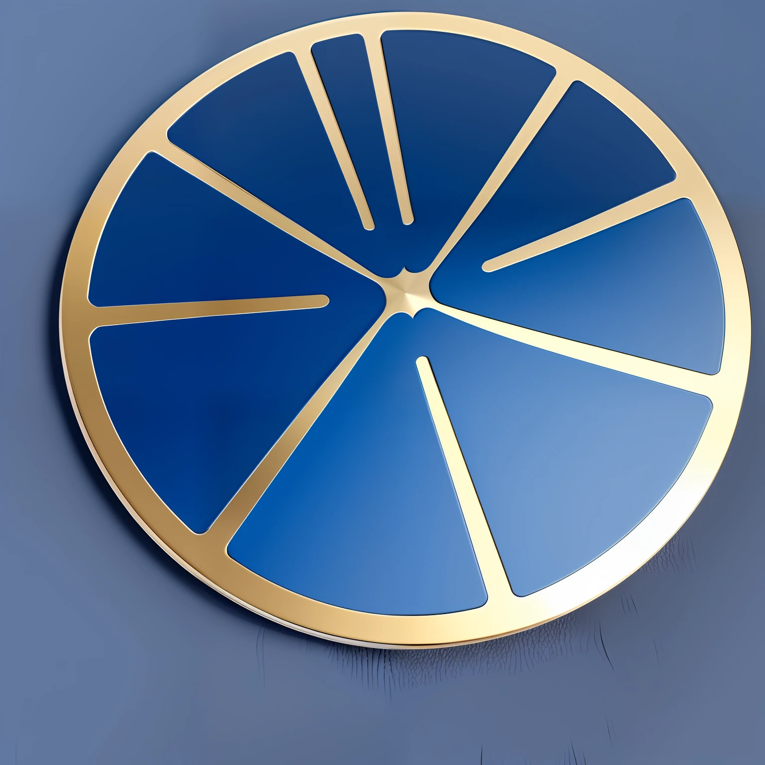 Metal flat disc + blue flame pattern + delicate and realistic + frost blue flame + sports large color block style --auto