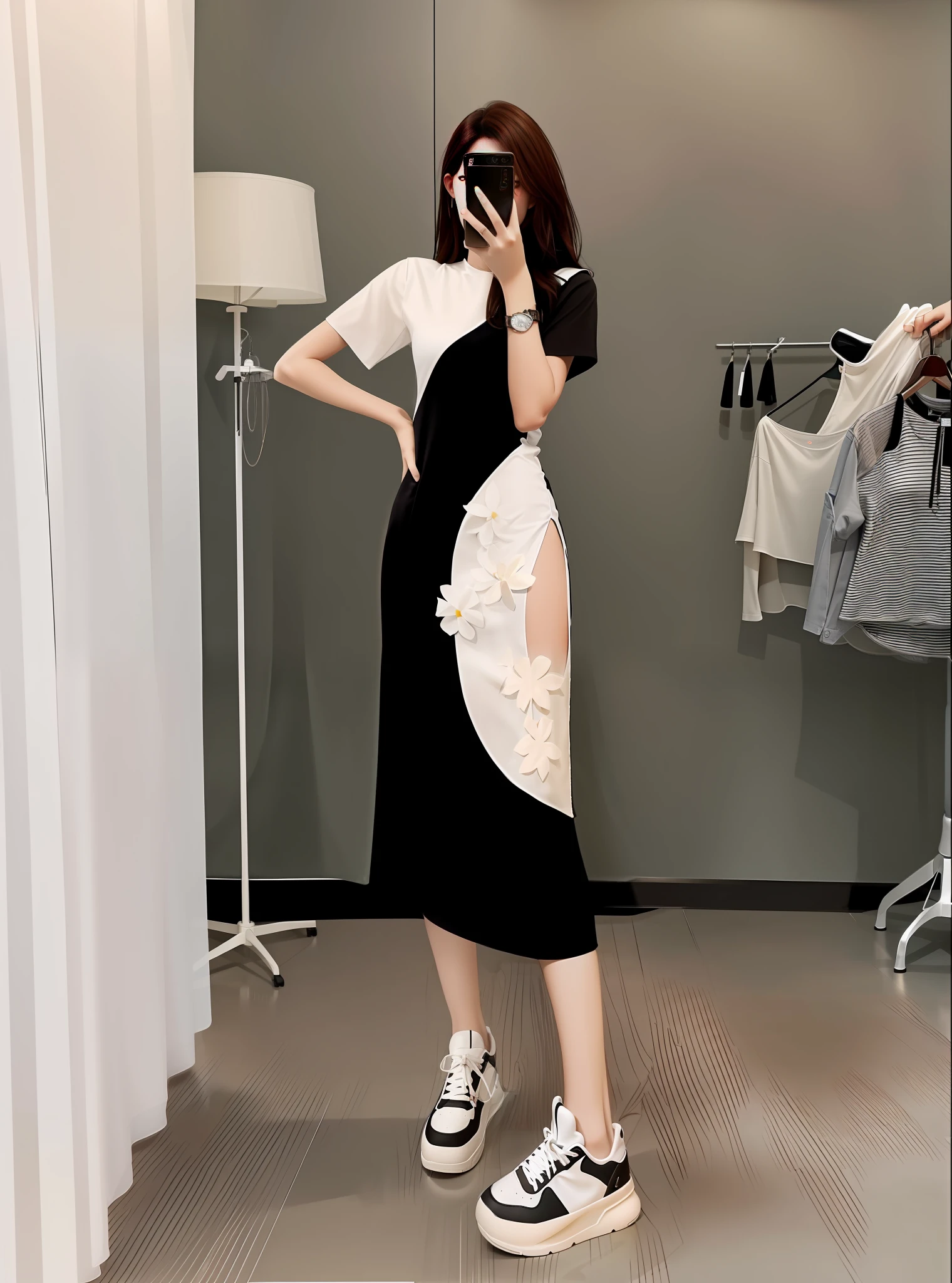 (High detail of clothes: 4) (Super high definition of clothes: 4) Clothes do not change Clothes super high definition Masterpiece, top quality, super high definition, super detail, crystal clear, cinematic light (realism: 1.4), super high resolution.