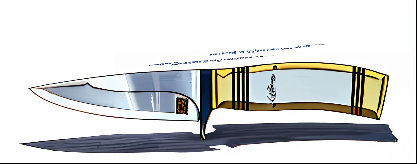 a drawing of a knife with a sharp blade on a white background, line drawing, detailed line drawing, drawn image, outline drawing, swords drawn, thick outline, 2d side view, side view of a gaunt, sword design, dagger, blade design, line-drawing, sharp lineart, a folding knife, tactical knife, paint knife, technical draw