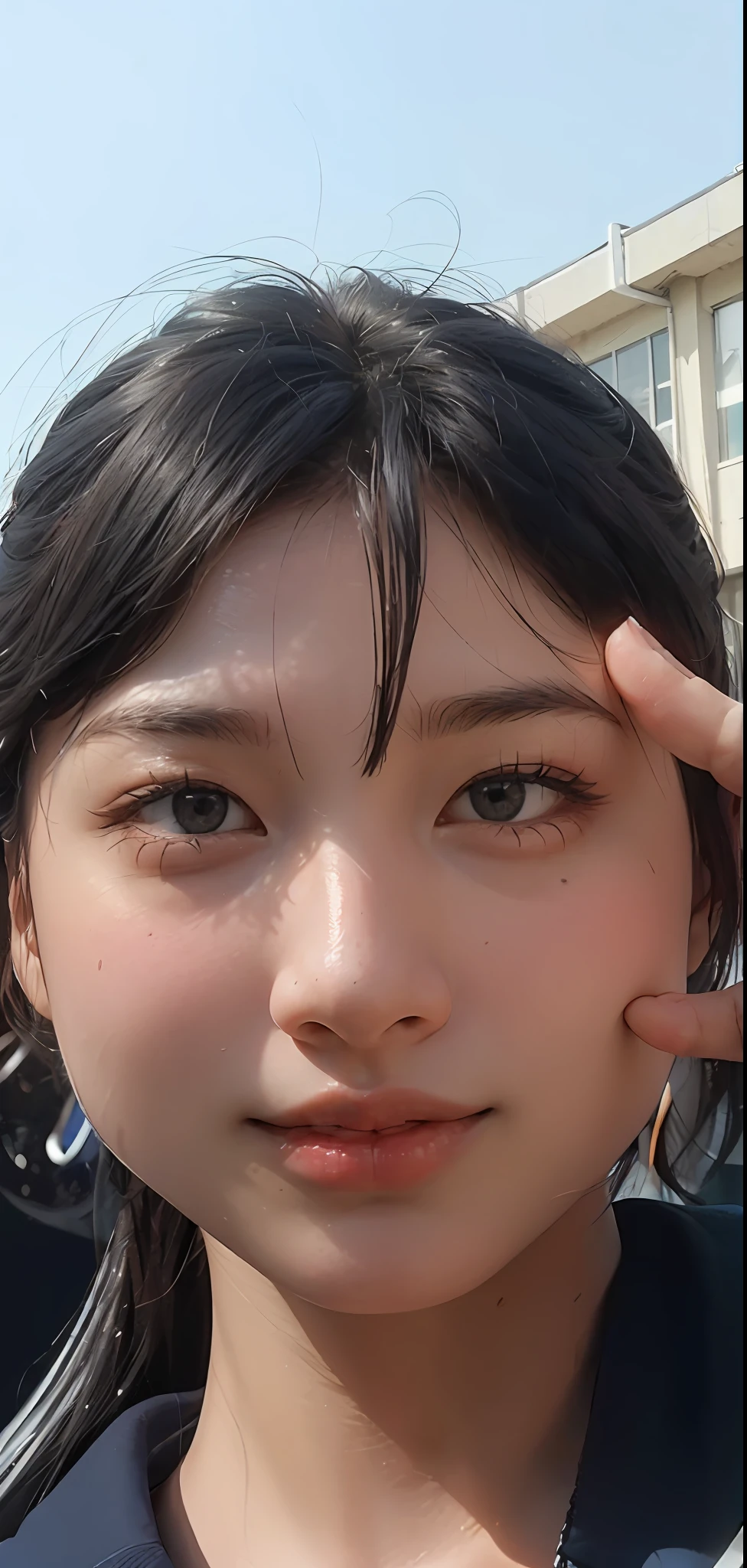 (RAW photo, 4k, masterpiece, high resolution, extremely complex) (realistic: 1.4), cinematic lighting
1 Girl, Solo Focus, Summer Noon, Hot, 1990s\(Style\), (Best Quality), (Highres), (an Extremely Delicate and Beautiful),,(Beautiful 8k face),(Brown eyes),(ulzzang-6500:1.0),(solo),(Looking side),( spectators),(large breasts),(NBA),bent over,,lookside,(side), ,(Basketball sportswear),((Play basketball)),((gymnasium)),((speed)),(reality),