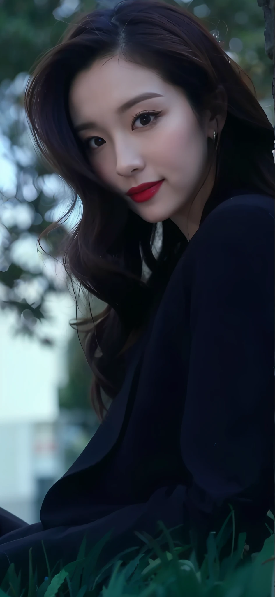 Flowers all over the wall, (best light: 1.2, cute Korean girl: 1.2, [white dress: 1.3], full body, beautiful dance moves, wearing pink long-haired mink bandeau dress, multicolored flower wall, poster level, flowers on the wall are not crowded, elegant and colorful: 1.1, bright and moving: 1.1, [ultra-detailed: 1.2 + dynamic pose + delicate: 1.2],), big breasts, pursed lips and smiles, The sides are five-colored flowers, the wall is pink hydrangeas, roses, colorful chrysanthemums, and the background wall is a wall of flowers dominated by pink