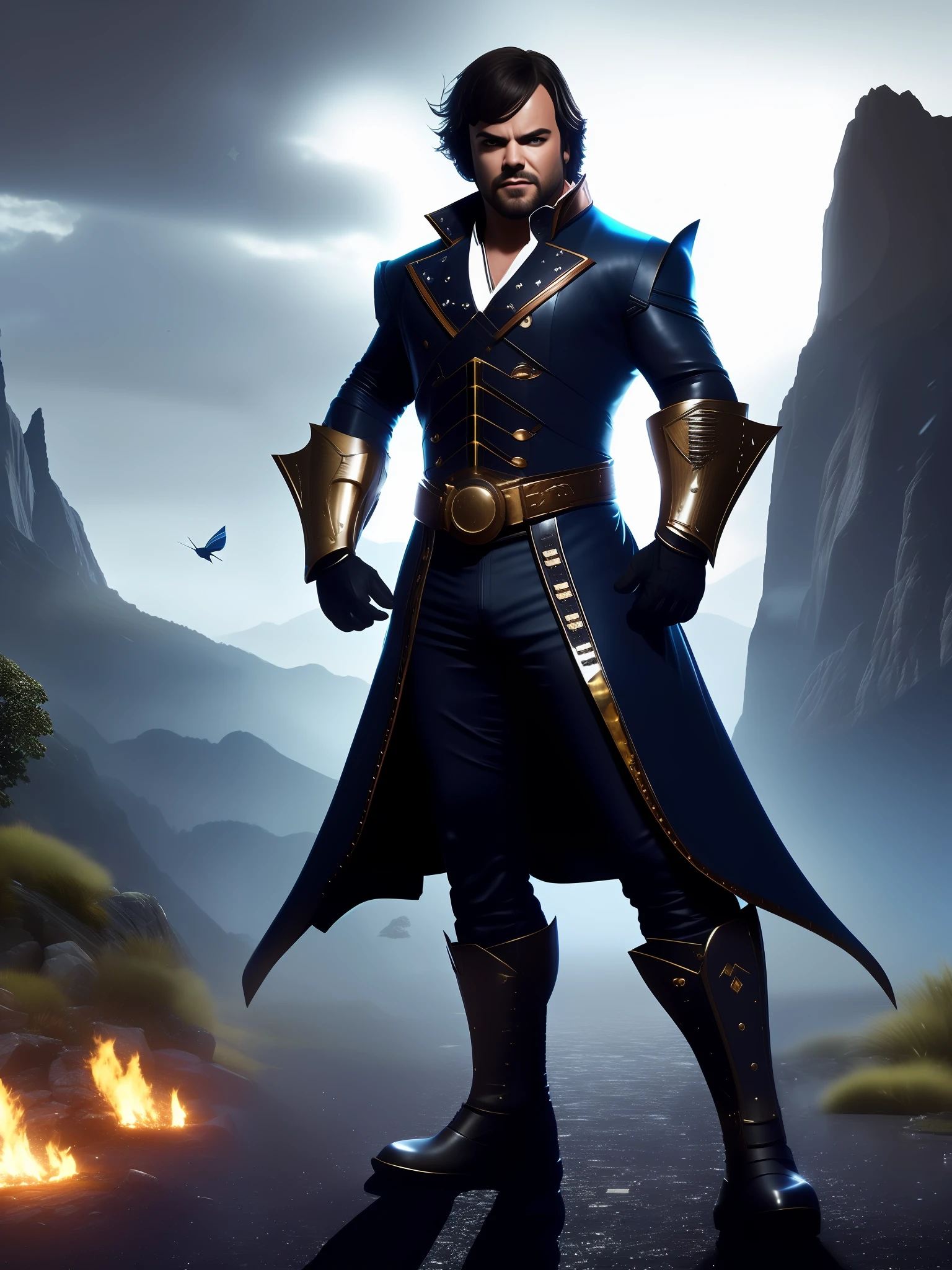 Jack black, concept art, 4k