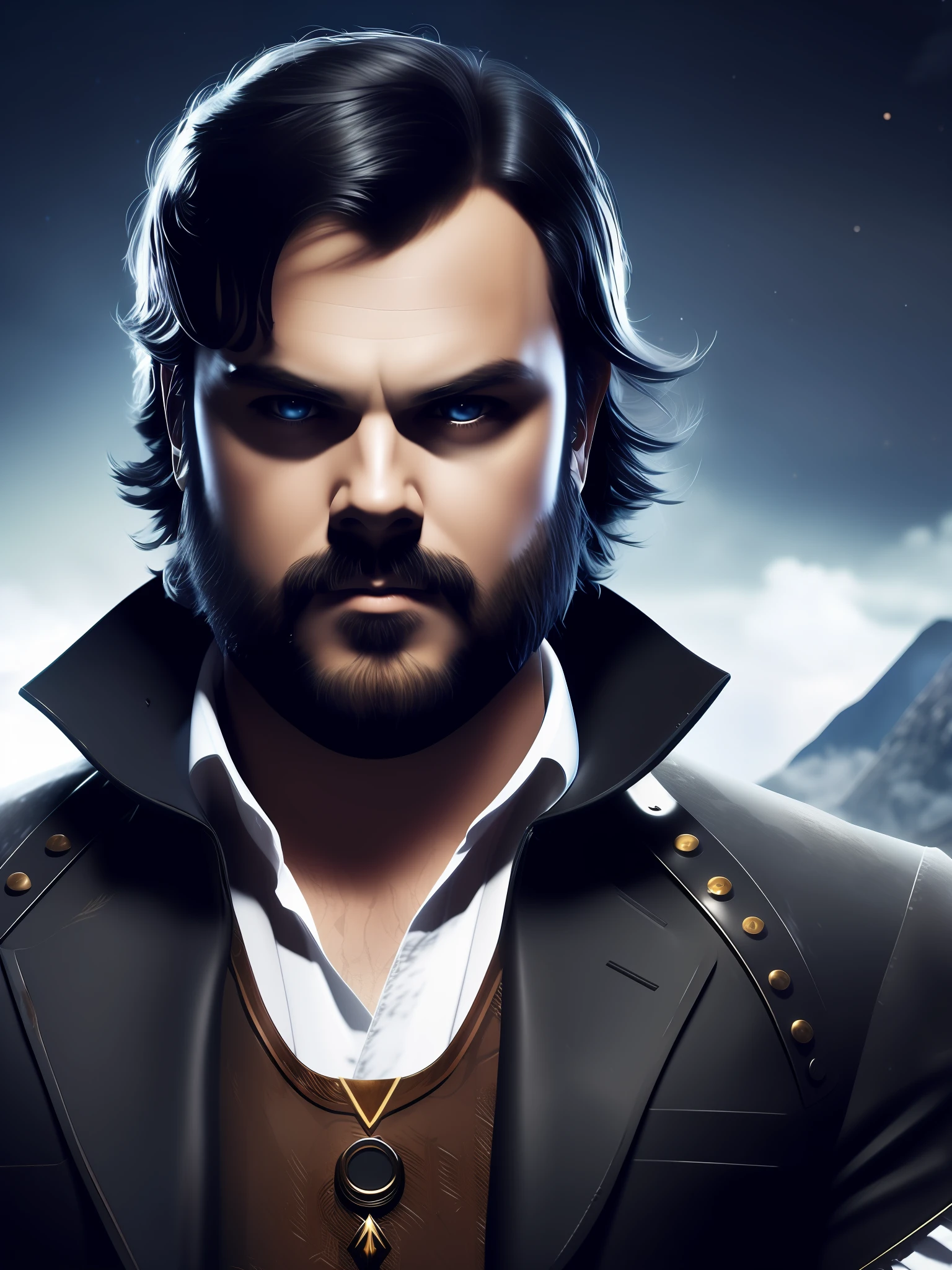 Jack black, concept art, 4k