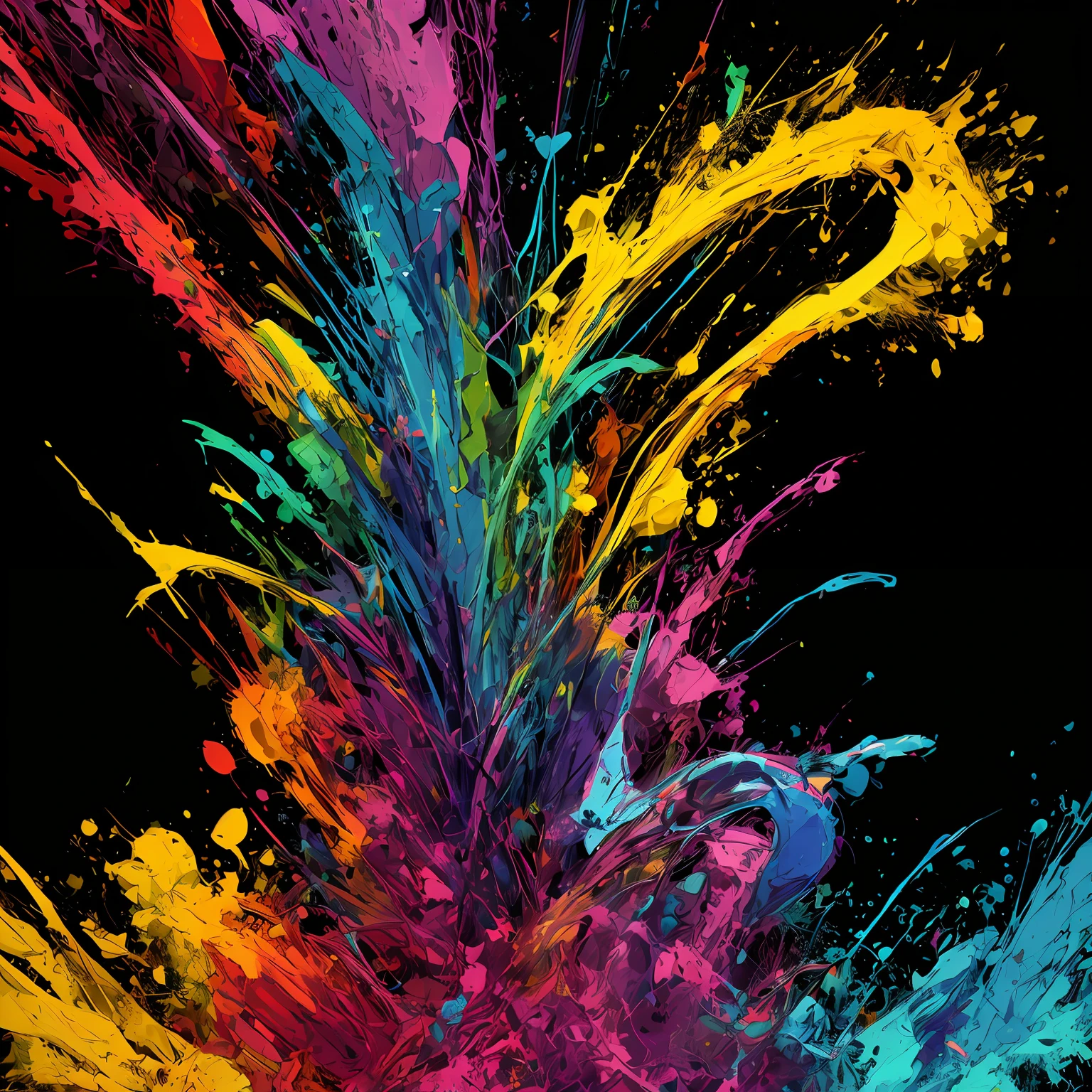 abstract painting, white background, ultra colorful, for painting, psychedelic style --auto
