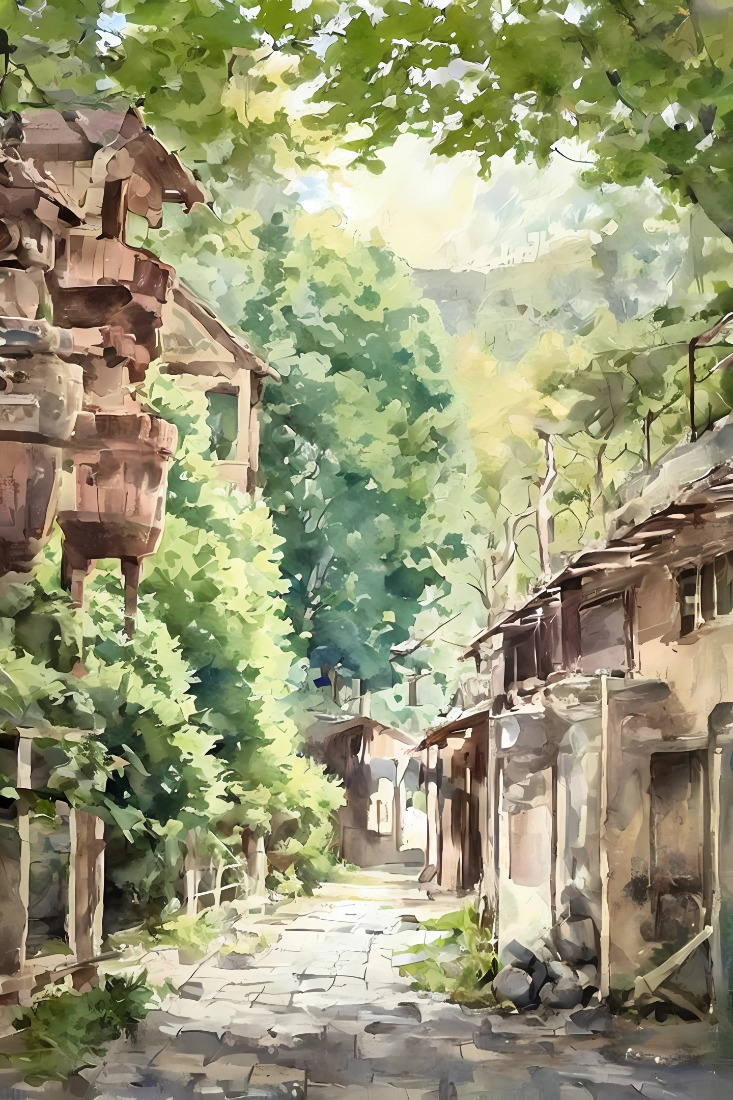 Watercolor Illustration Sakura