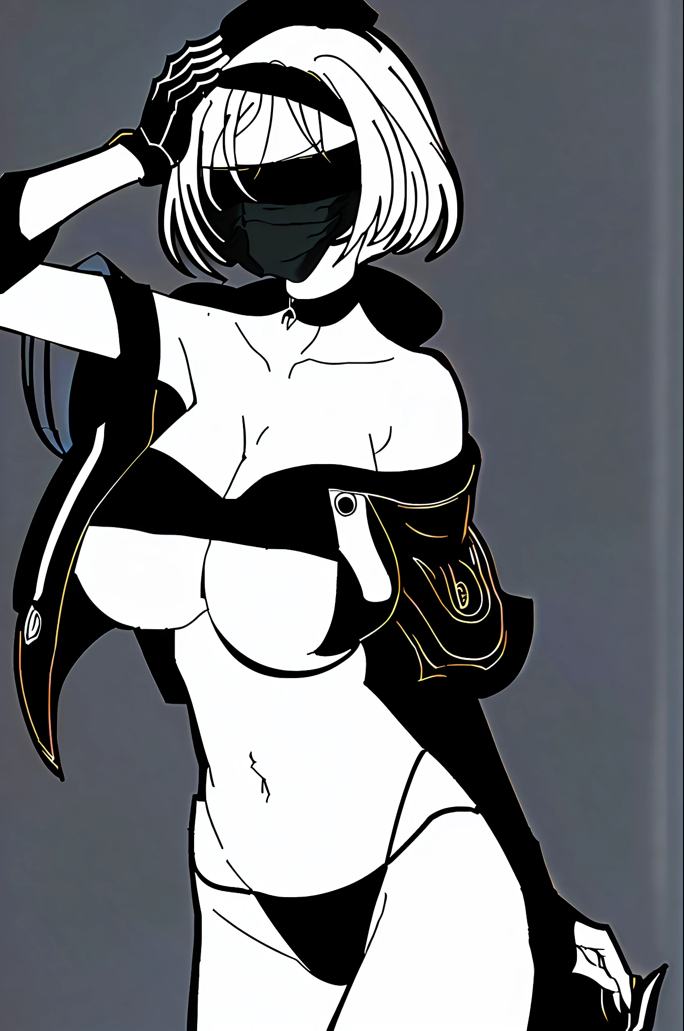 1990s \(style\), retro artstyle
n_2b
blindfold, black blindfold, large breasts