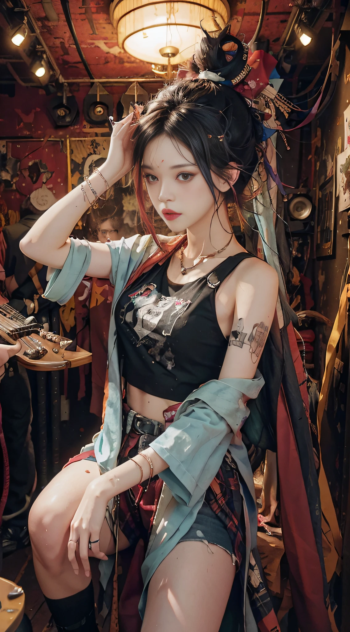 Non-conformist and provocative Location: Urban Arts District, Underground Music Scene Hobbies: Participating in punk shows, creating art in mixed media, experimenting with different subcultures Values: individuality,