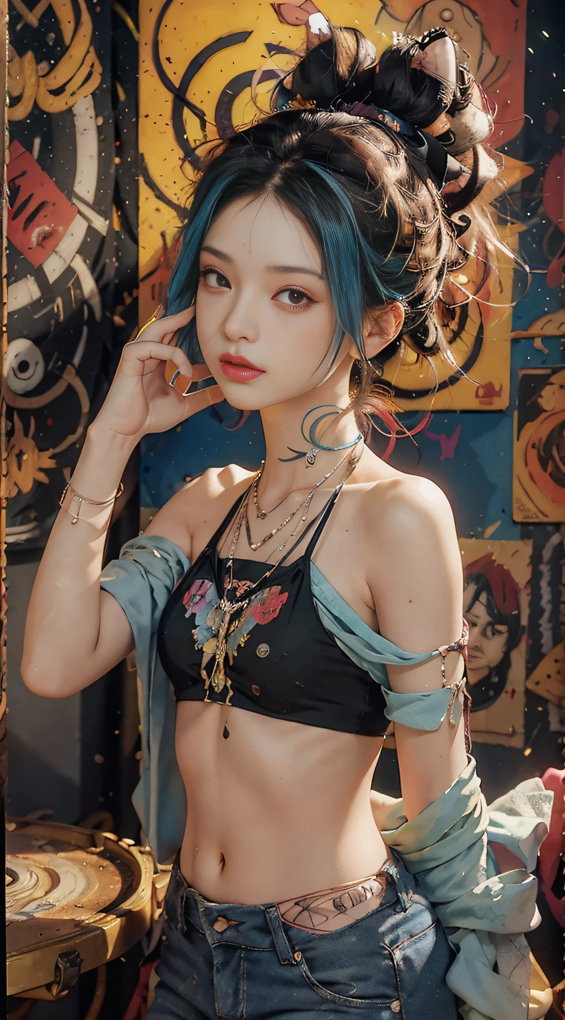 Create art in mixed media and experiment with different subcultures Values: individuality, authenticity, creative expression Inspiration: punk rock, counterculture icons, avant-garde art movements Character traits: bold, bold, unstandard.