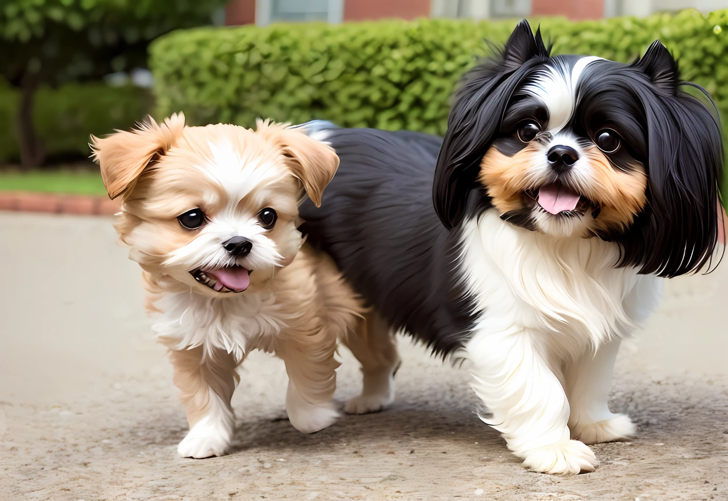 Shih Tzu and Pomeranian mix dog