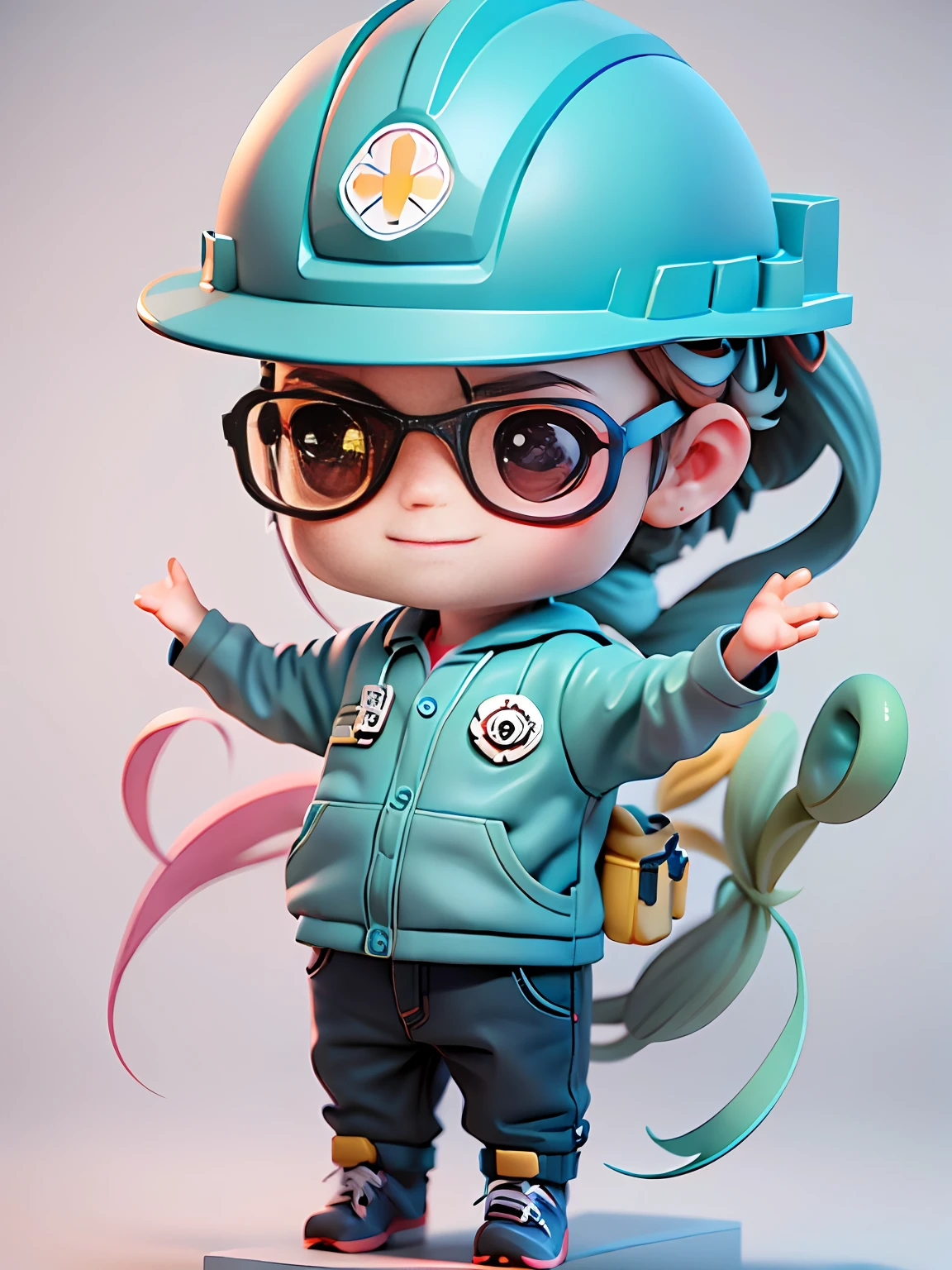 Official Art, Unified 8k Wallpaper, Ultra Detailed, Beautiful and Aesthetic, Masterpiece, Best Quality, Oversized Wallpaper, Detailed Plastic Material, (Same Character, Front, Side,)) Best Quality, (Very Detailed Model), (Best Quality), Octane Rendering, Ray Tracing, Very Detailed, 3D Toys, Exaggerated Giant Long Hair, (Cute Candy Girl Riding a White Pony), Full Body 3D Drawing, 1pcs, Good Looking Eyes, Big Eyes, Cute Happy, C4D, Pop Matt Blind Box, macaron hue, glowing bubbles, toy, solid color background, chibi, fluorescent translucency, luminescence, kawaii, doll, (((scientist, white lab coat))), reference table, pop mart blind box, pixar, intricate detail, close-up, 3d, super detailed, generate front view, side view, half side view triple view, borderless, c4d, octane rendering, blender, hd, full body, (macarons, candy, toys, colorful backgrounds, Super detailed background)