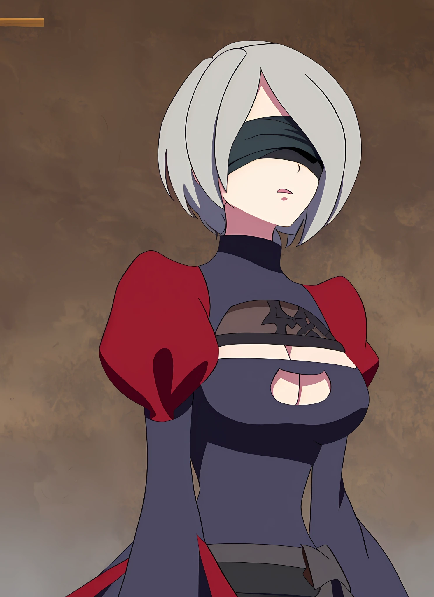 n_2b
blindfold, black blindfold, large breasts LWA