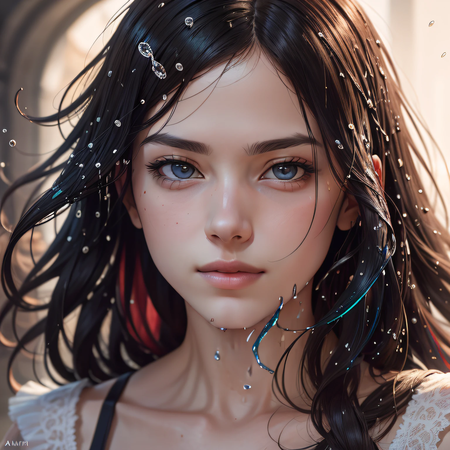 masterpiece, best quality, [(white background:1.5)::0.1], 1girl in dynamic pose, (beautiful detailed colorful splash art:1.5), rotational symmetry, 8k, absurdres, (UHD:1.2), (masterpiece, ultra detailed, best quality, highres, extremely delicate and beautiful:1.3), dynamic angle, (detailed face),, RAW photo, hdr, (photorealistic:1.4), (hyperrealistic, realistic, extremely delicate and beautiful:1.3), (realistic face, realistic hair:1.2), dslr, photography, (detailed face), depth of field, --auto