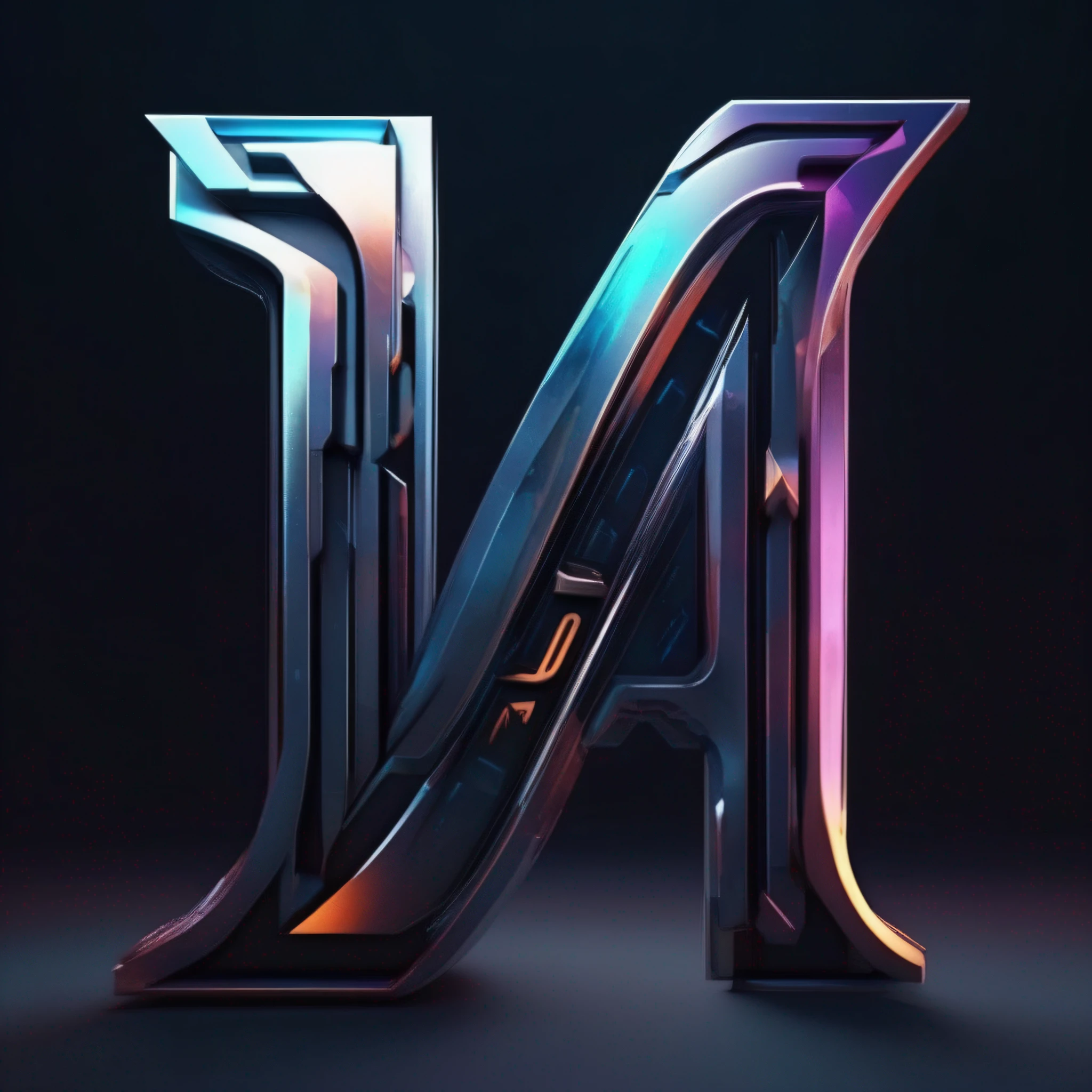 (create a logo with the letters IA) | (futuristic 8k images:1.1)