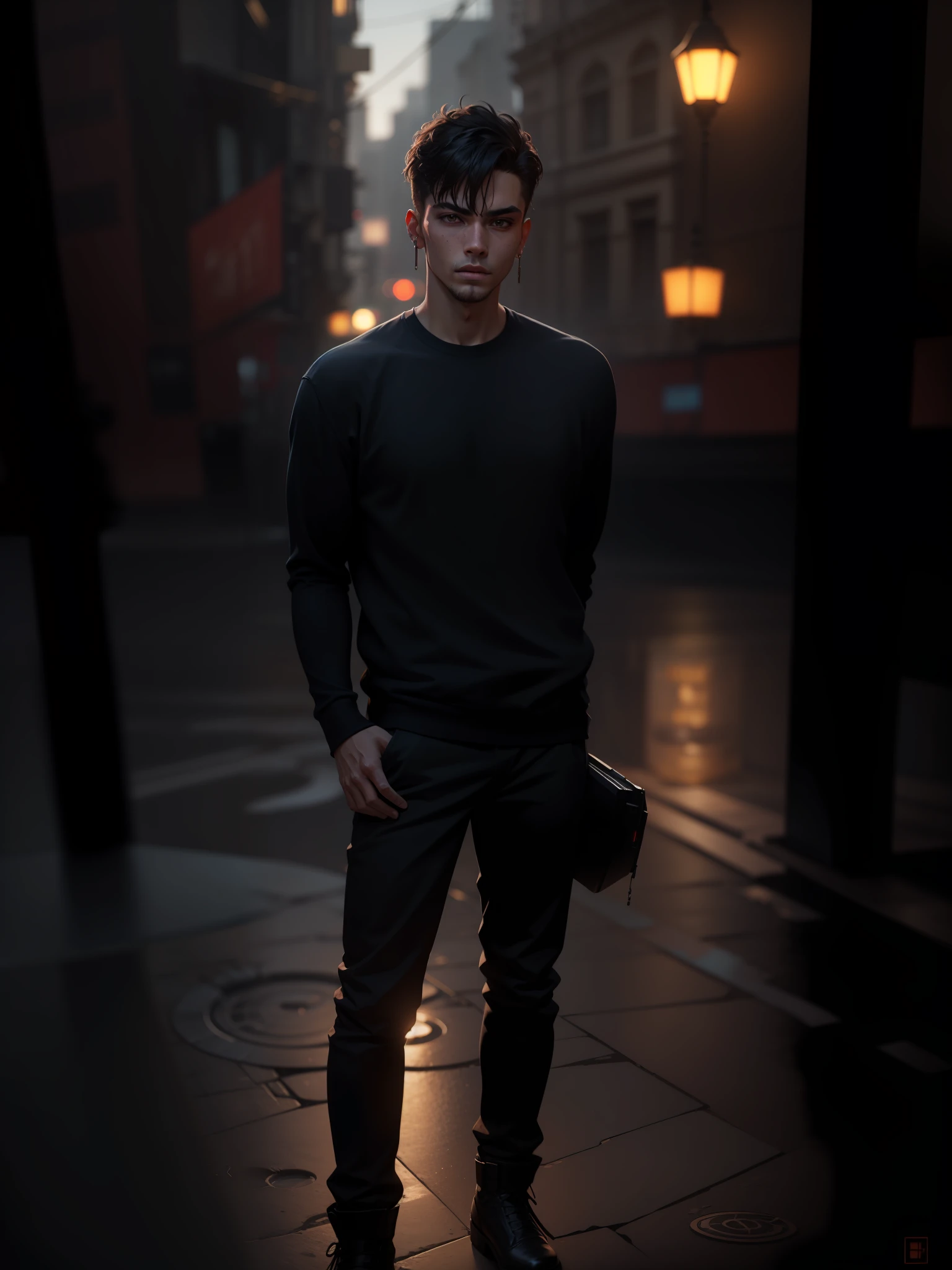 change background cyberpunk handsome yang boy,realistic face,8k,ultra realistic