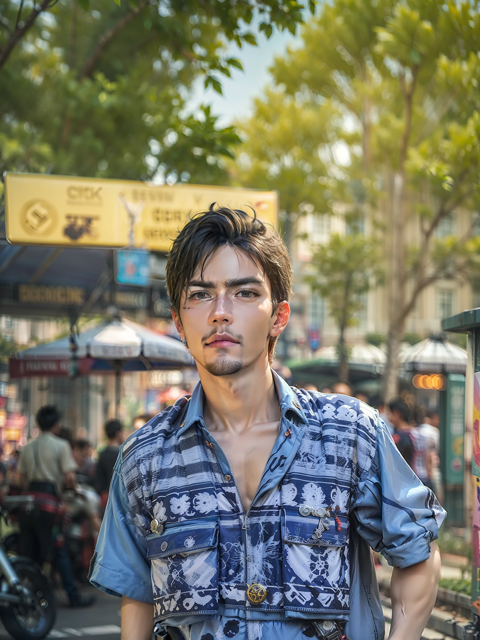 Change background cyberpunk handsome boy, realistic face, 8k, ultra realistic,