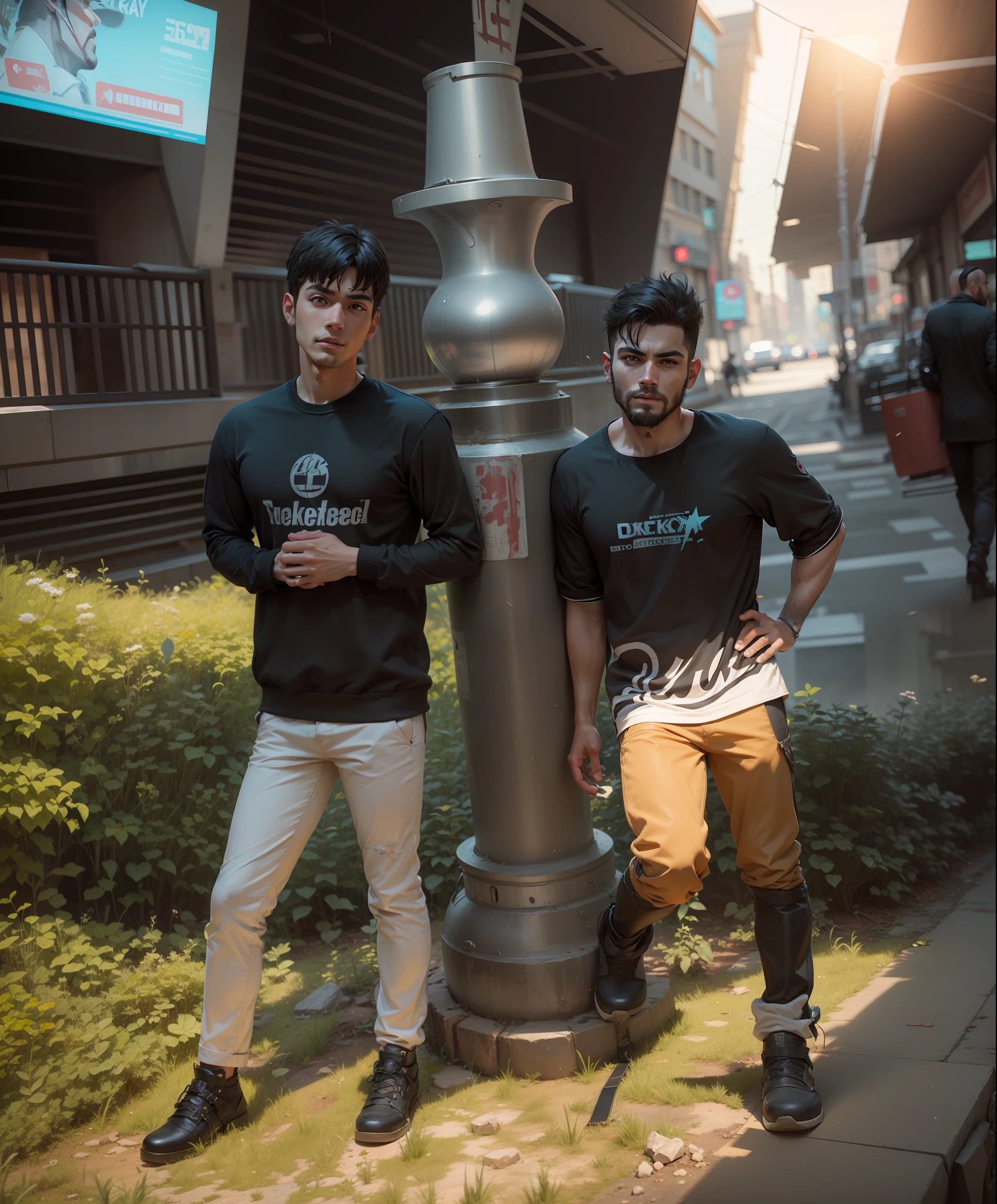 change background cyberpunk handsome tittle boys,realistic face,8k,ultra realistic