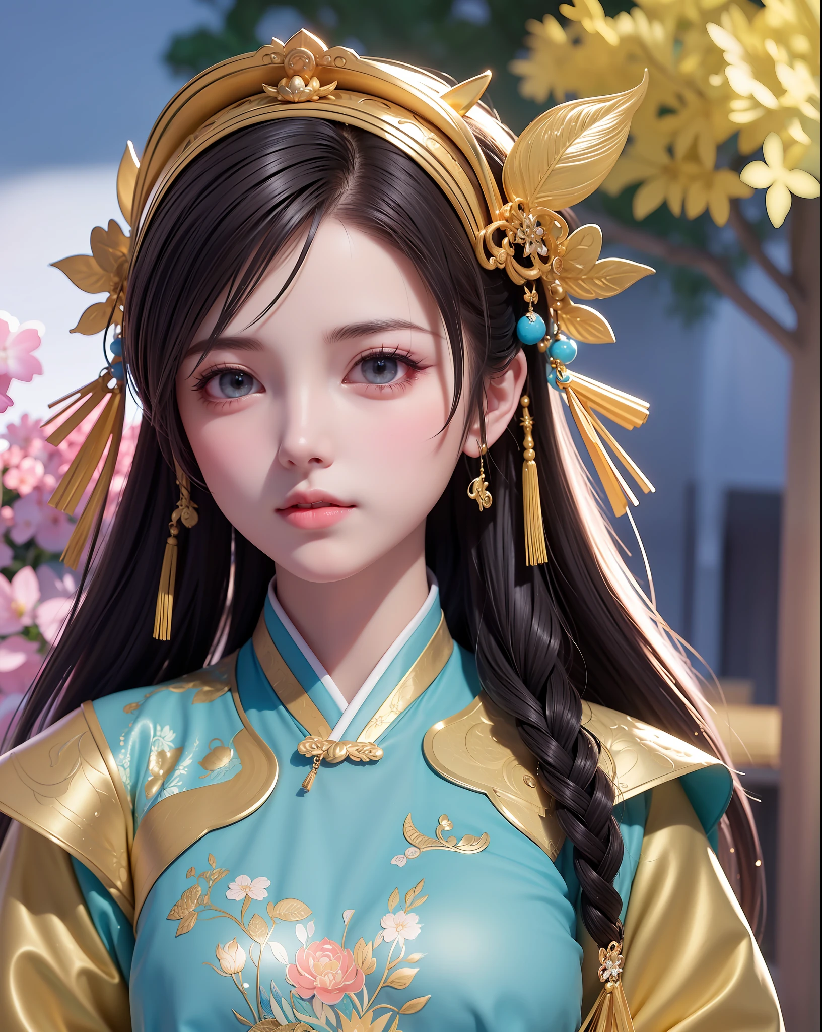 (8k, RAW photo:1.2),best quality, ultra high res,dramatic angle,(fluttered detailed color splashs), (illustration),(((ten Columbian girl))),(long hair),(rain:0.9),(hair ornament:1.4),there is an ancient palace beside the girl,chinese clothes,(focus on), color Ink wash painting,(color splashing),colorful splashing,(((colorful))),(sketch:0.8), Masterpiece,best quality, beautifully painted,highly detailed,(denoising:0.6),[splash ink],((ink refraction)), (beautiful detailed sky),moon,highly,detaild,(masterpiece, best quality, extremely detailed CG unity 8k wallpaper,masterpiece, best quality, ultra-detailed),(Lycoris radiata),