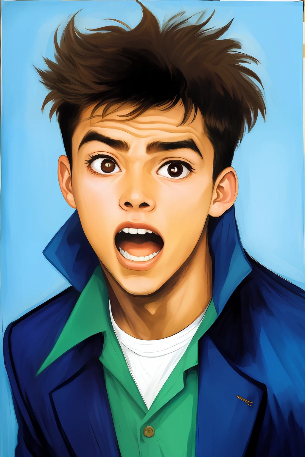 Surprised young man