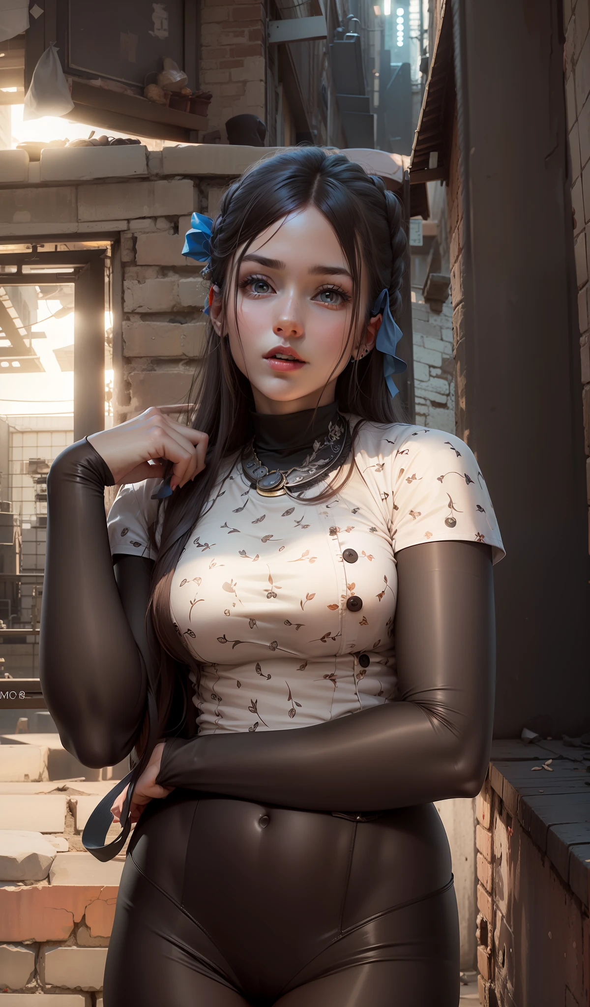 Sweet girl change background 8k ultra in sity