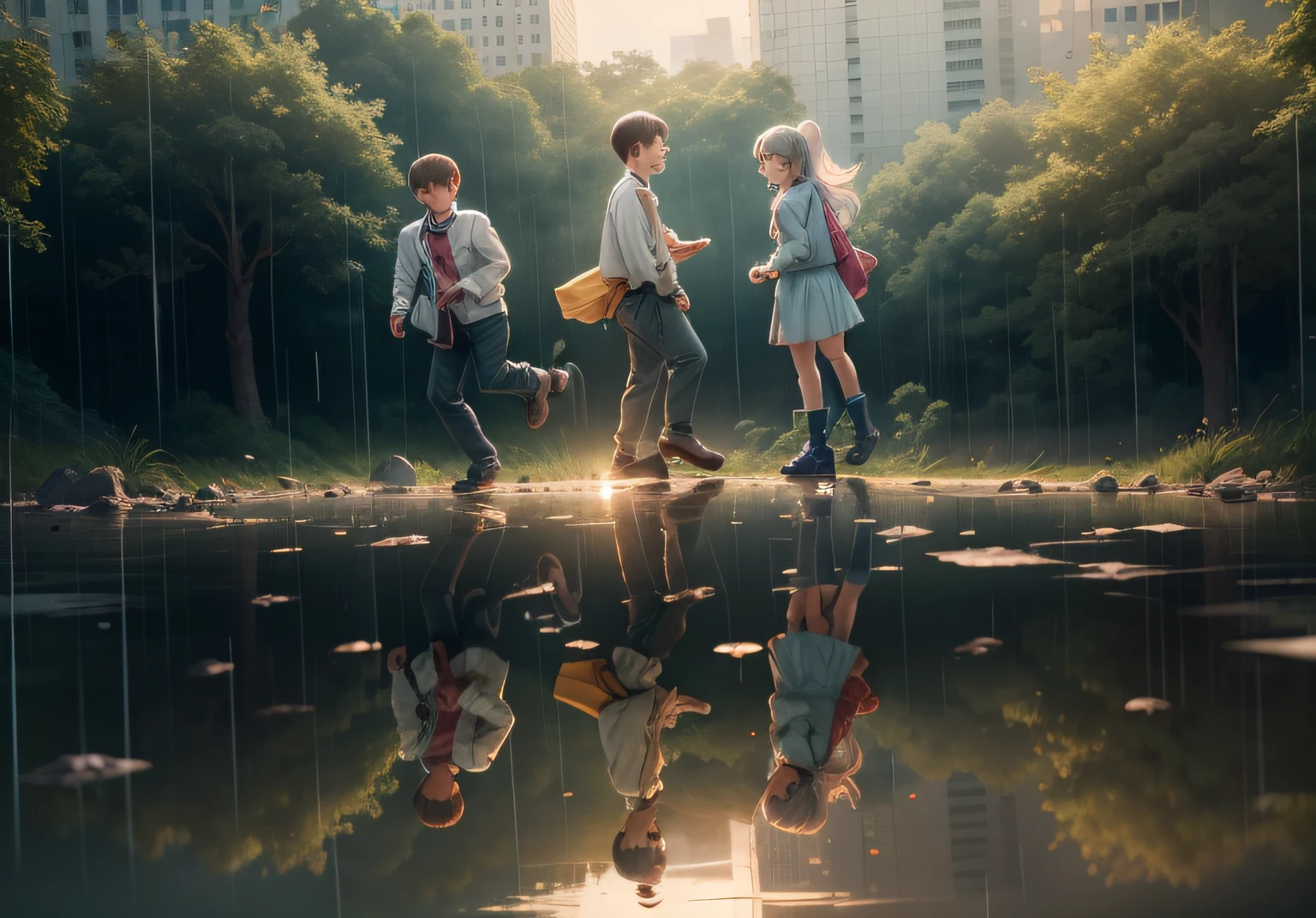 I want to see you, boys and girls, rainy days, fighting --auto