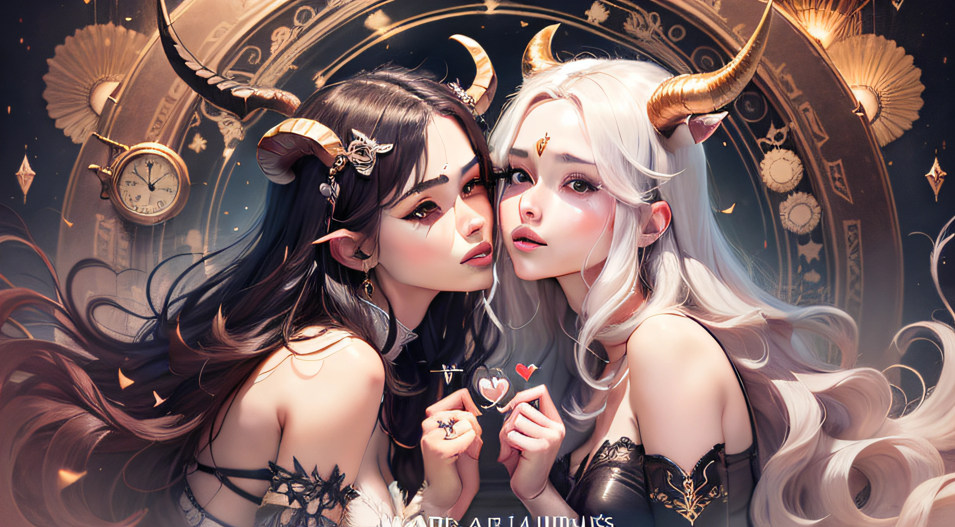 Aries and Taurus, heart, circle, romance, beauty, love