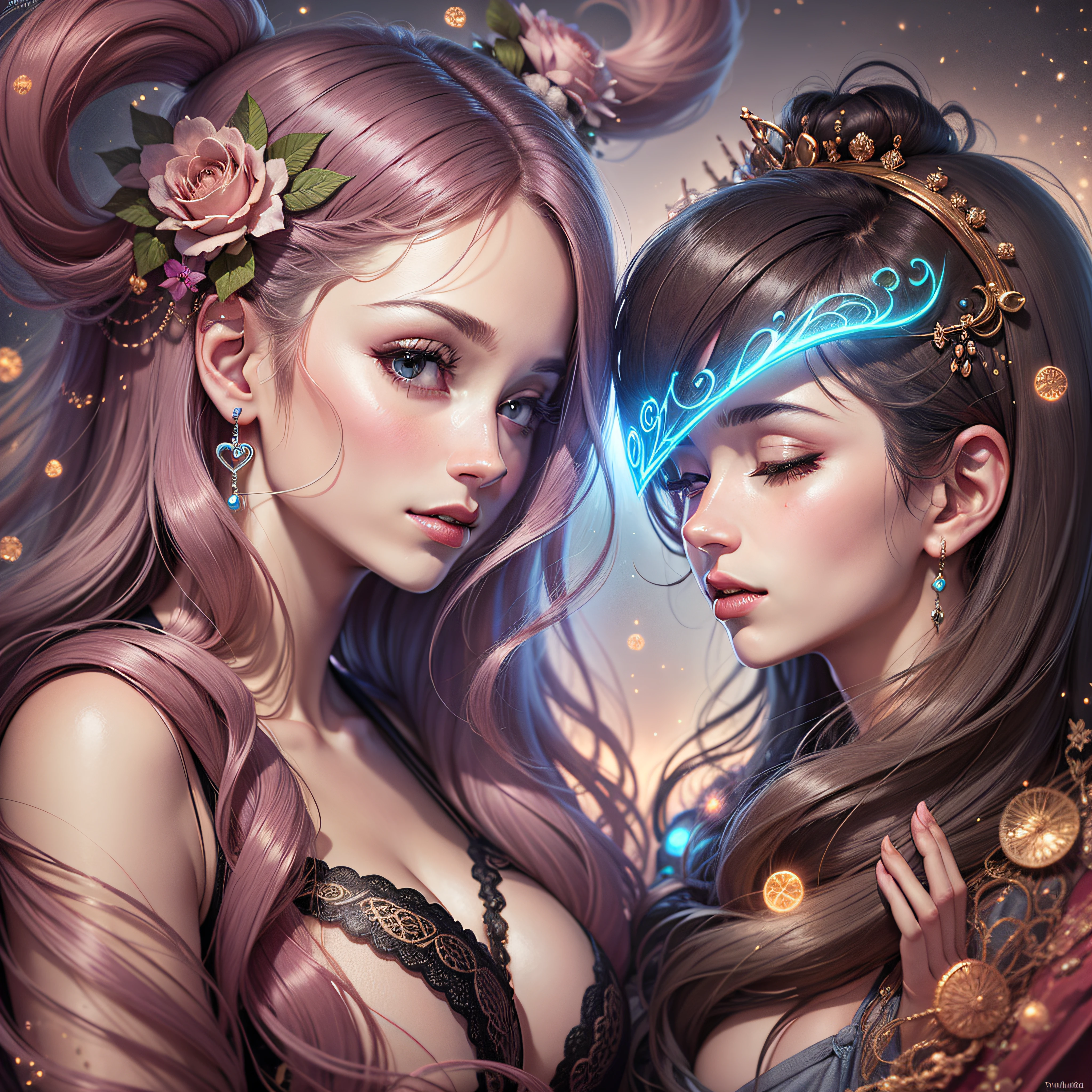 Aries and Taurus, heart, circle, romance, beauty, love