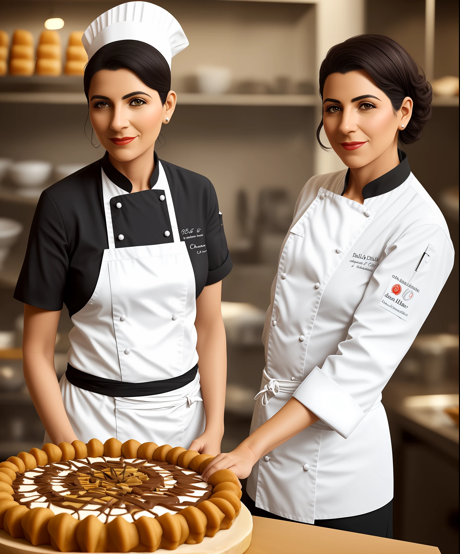 Mexican pastry chef from 45 to 60 years old, Daila. Realistic image