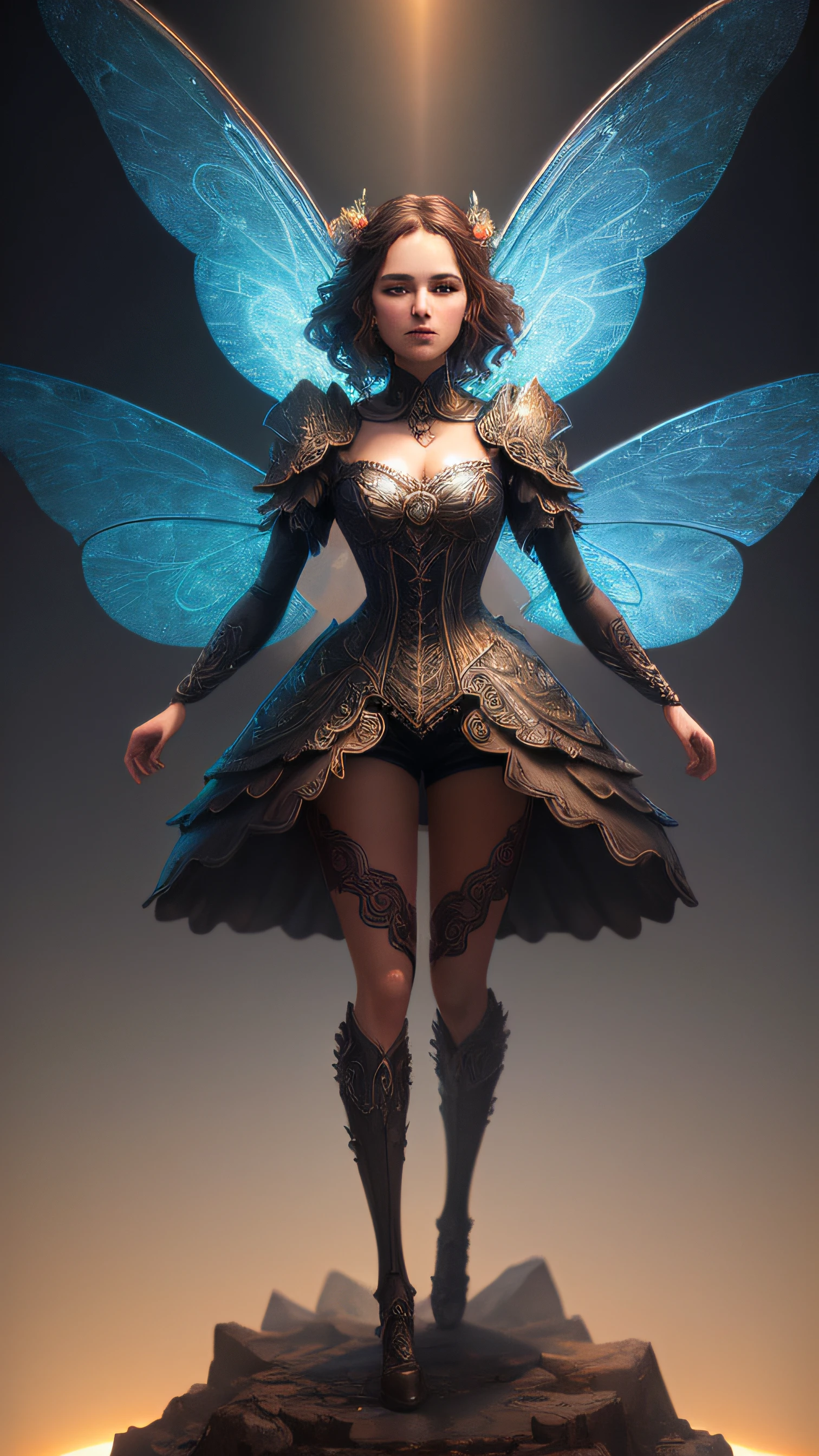 Perfect and detailed fairy, complete, anatomically correct, art by Hendrick Hundius Ultra HD detailed painting, digital art, 3d rendering, Jean-Baptiste Monge style, bright, beautiful, sparkling, filigree, edge lighting, very, magic, surreal, fantasy, digital art, wlop, artgerm and james let, center, full body, symmetry, painting, intricate, volumetric lighting, beautiful, rich dark masterpiece, sharp focus, simple background, ultra-detailed, In the style of Dan Mumford and Marc Simonetti, astrophotography