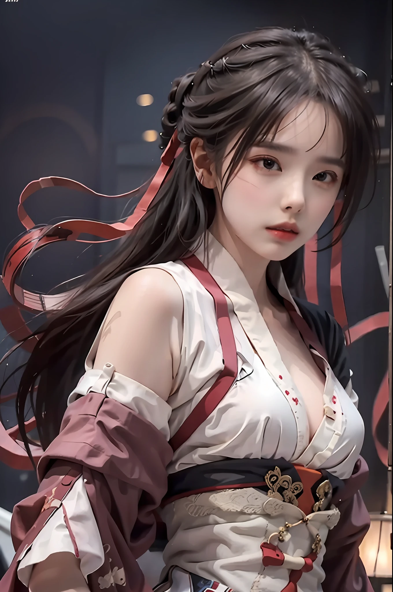 masterpiece,best quality,official art,extremely detailed CG unity 8k wallpaper,
1girl, upper body, pov,hanfu,