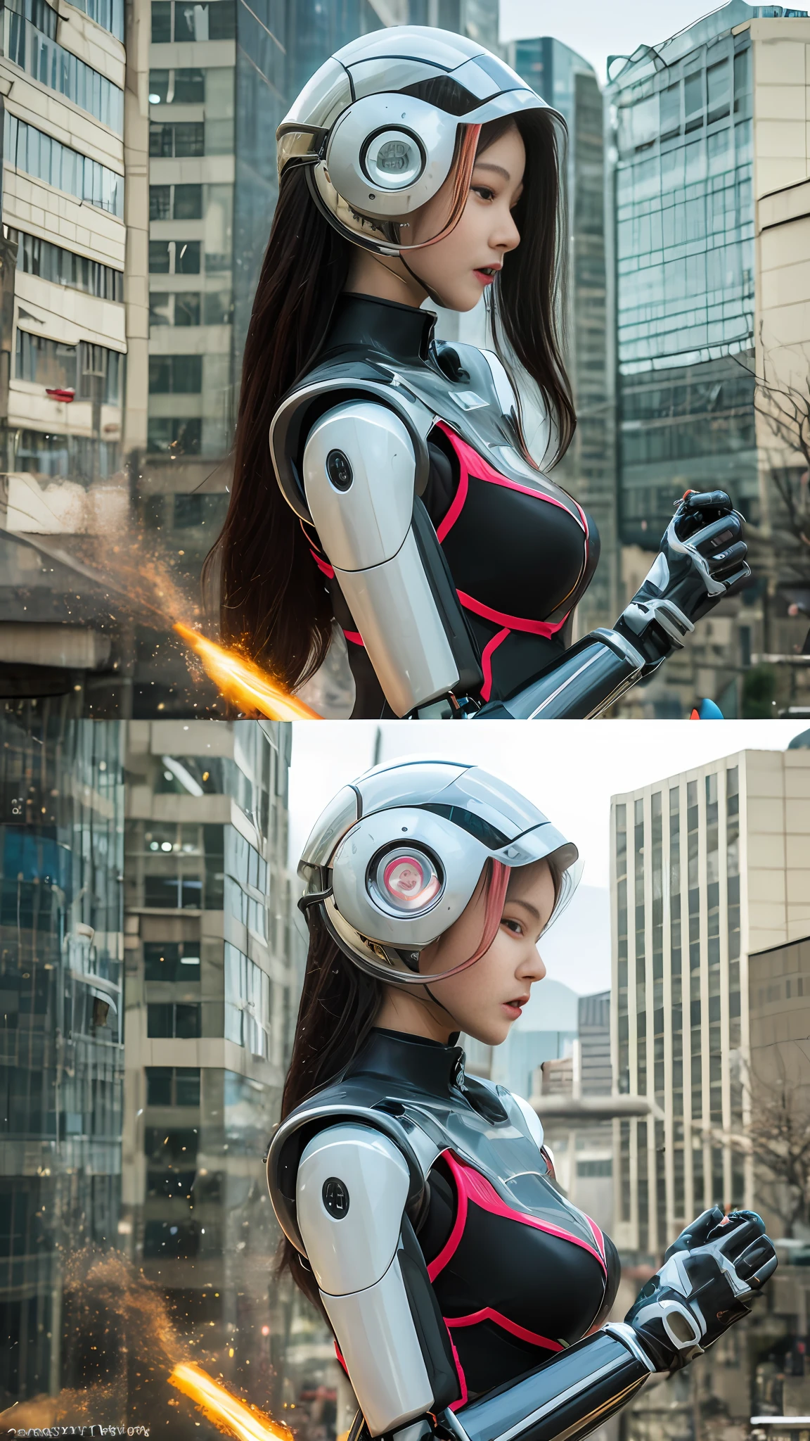 High quality, masterpiece, ultra-high resolution, (realistic: 1.4), female robots and mechanical devices are common elements in the high-tech world of cyberpunk. Here is a writing tip on this topic:
1. Background setting:
Build a cyberpunk world with highly developed technology in the future. Describe a cityscape full of high-rise buildings, busy streets, and cool tech devices. In this world, female robots and mechanical devices are ubiquitous in all fields, from labor to recreational presence.
2. Appearance and function of female robots:
Describe the physical features of a female robot, which can be a crystal clear metal shell or a synthetic material that mimics the skin color of a human body. Emphasize their high-tech characteristics, such as their ability to think, learn and express their emotions on their own.
3. Application of mechanical devices:
Depict various application scenarios of mechanical devices. They can be personal care assistants with massage, bathing and beauty functions; It can also be a domestic helper, taking on the role of housework or caring for the elderly and children; It can even be a weapon of war, with high mobility and powerful firepower.
4. Human-machine relationship:
Depicting the relationship between female robots and humans. Describe how people communicate, collaborate, or dispute with them. Some see them as partners and friends, while others see them as tools or slaves.
5. Ethical and moral dilemmas:
Explores the ethical and moral issues raised by female robots and mechanical devices. For example, can people truly accept their existence as emotional experiencers? Should they have autonomy and rights?
6. Turning Events:
To introduce a turning point, for example, the discovery that female robots are no longer limited to human instructions and begin to exhibit autonomous consciousness and even rebellion. This event will spark a debate and conflict about robot rights and the coexistence of humans and machines.
With these tips, yo
