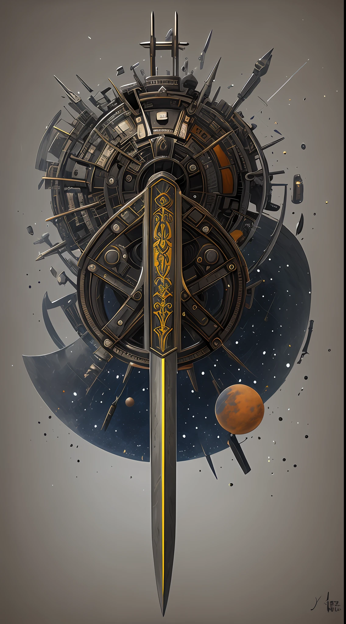 Planet, mechanical giant axe