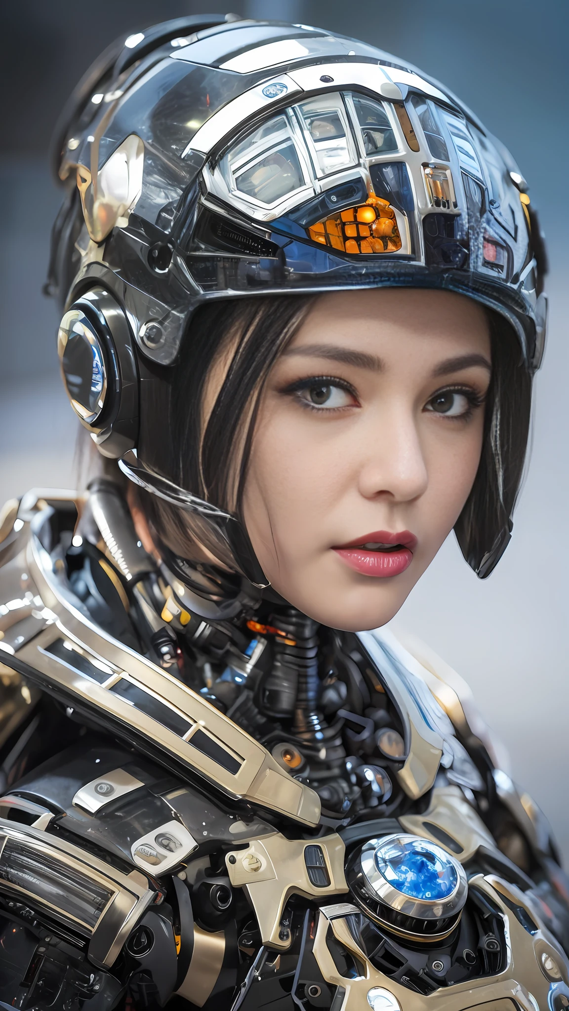 High quality, masterpiece, ultra-high resolution, (realistic: 1.4), female robots and mechanical devices are common elements in the high-tech world of cyberpunk. Here is a writing tip on this topic:
1. Background setting:
Build a cyberpunk world with highly developed technology in the future. Describe a cityscape full of high-rise buildings, busy streets, and cool tech devices. In this world, female robots and mechanical devices are ubiquitous in all fields, from labor to recreational presence.
2. Appearance and function of female robots:
Describe the physical features of a female robot, which can be a crystal clear metal shell or a synthetic material that mimics the skin color of a human body. Emphasize their high-tech characteristics, such as their ability to think, learn and express their emotions on their own.
3. Application of mechanical devices:
Depict various application scenarios of mechanical devices. They can be personal care assistants with massage, bathing and beauty functions; It can also be a domestic helper, taking on the role of housework or caring for the elderly and children; It can even be a weapon of war, with high mobility and powerful firepower.
4. Human-machine relationship:
Depicting the relationship between female robots and humans. Describe how people communicate, collaborate, or dispute with them. Some see them as partners and friends, while others see them as tools or slaves.
5. Ethical and moral dilemmas:
Explores the ethical and moral issues raised by female robots and mechanical devices. For example, can people truly accept their existence as emotional experiencers? Should they have autonomy and rights?
6. Turning Events:
To introduce a turning point, for example, the discovery that female robots are no longer limited to human instructions and begin to exhibit autonomous consciousness and even rebellion. This event will spark a debate and conflict about robot rights and the coexistence of humans and machines.
With these tips, yo