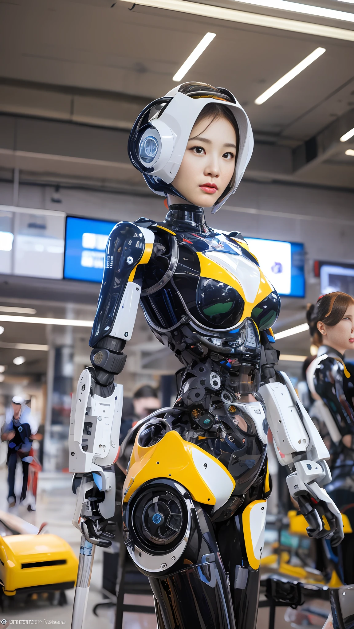 High quality, masterpiece, ultra-high resolution, (realistic: 1.4), female robots and mechanical devices are common elements in the high-tech world of cyberpunk. Here is a writing tip on this topic:
1. Background setting:
Build a cyberpunk world with highly developed technology in the future. Describe a cityscape full of high-rise buildings, busy streets, and cool tech devices. In this world, female robots and mechanical devices are ubiquitous in all fields, from labor to recreational presence.
2. Appearance and function of female robots:
Describe the physical features of a female robot, which can be a crystal clear metal shell or a synthetic material that mimics the skin color of a human body. Emphasize their high-tech characteristics, such as their ability to think, learn and express their emotions on their own.
3. Application of mechanical devices:
Depict various application scenarios of mechanical devices. They can be personal care assistants with massage, bathing and beauty functions; It can also be a domestic helper, taking on the role of housework or caring for the elderly and children; It can even be a weapon of war, with high mobility and powerful firepower.
4. Human-machine relationship:
Depicting the relationship between female robots and humans. Describe how people communicate, collaborate, or dispute with them. Some see them as partners and friends, while others see them as tools or slaves.
5. Ethical and moral dilemmas:
Explores the ethical and moral issues raised by female robots and mechanical devices. For example, can people truly accept their existence as emotional experiencers? Should they have autonomy and rights?
6. Turning Events:
To introduce a turning point, for example, the discovery that female robots are no longer limited to human instructions and begin to exhibit autonomous consciousness and even rebellion. This event will spark a debate and conflict about robot rights and the coexistence of humans and machines.
With these tips, yo