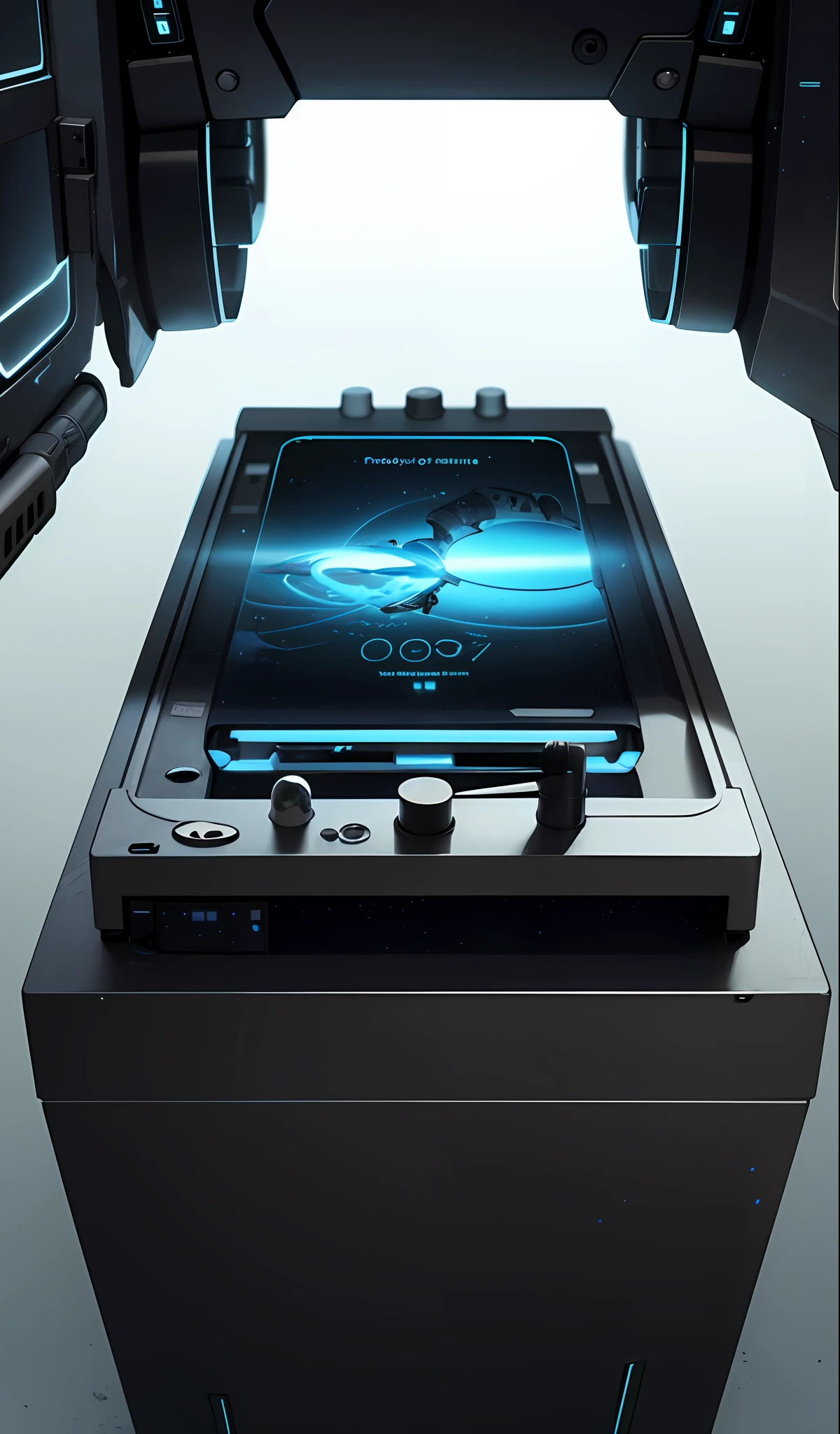 ProtossAI, technology, close-up, sci-fi scenes, high resolution, flat
