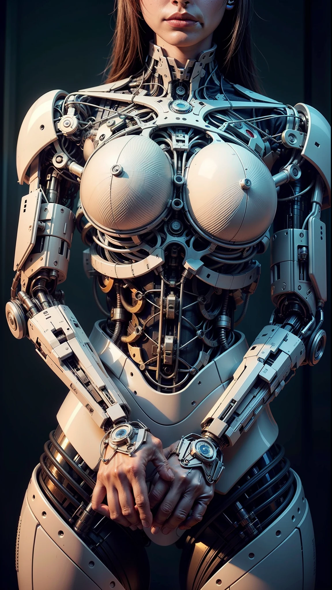 ((Better quality)), ((masterpiece)), (highly detailed:1.3),reelmech,In a future where technology has reached new frontiers, an innovative innovation known as 'Real Mechanical Parts' has emerged. This revolutionary LoRa (Low Orbit Remote Access) technology enables the seamless integration of cybernetic and robotic enhancements into a human model, resulting in surprisingly detailed and realistic images that blur the boundaries between man and machine. Enter a world where the line between organic and synthetic beings becomes increasingly indistinguishable. "Real Mechanical Parts" technology enables individuals to transcend their biological limitations and embrace a new era of enhanced capabilities. Whether it's the precision and strength of robotic limbs, the computational power of cybernetic implants, or the sensory enhancements that bridge the gap between humans and machines, these mechanical augmentations offer unprecedented possibilities. As society grapples with the ethical implications and social impact of this innovative technology, a multitude of stories unfold. The narrative delves into the personal journeys of those who choose to undergo transformation, exploring their motivations, aspirations, and the profound consequences of merging with technology. The images produced through 'Real Mechanical Parts' capture the intricate details and nuances of these cybernetic enhancements, depicting a fusion of human and machine that challenges traditional notions of identity and existence. In addition to personal stories, larger themes emerge within this world. Questions arise about the accessibility and accessibility of this transformative technology, the divide between those who embrace augmentation and those who remain purely human, and the ever-present debate about the ethical limits of human-machine integration. The society portrayed in this world deals with the profound implications of "Real Mechanical Parts" as it reshapes
