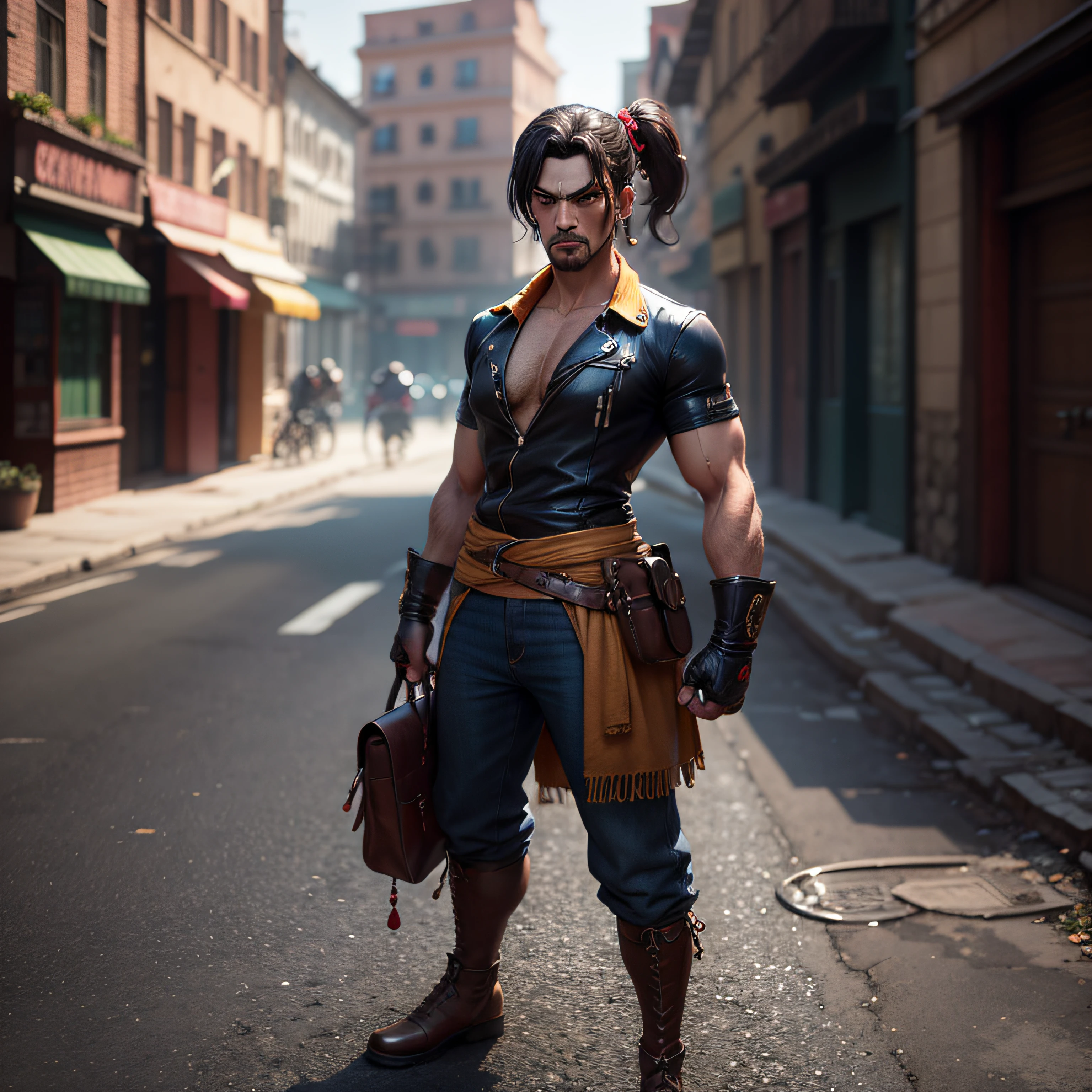 Chuli character [[[Streeet Fighter]]] high resolution, super detail, 3D, 4K --auto