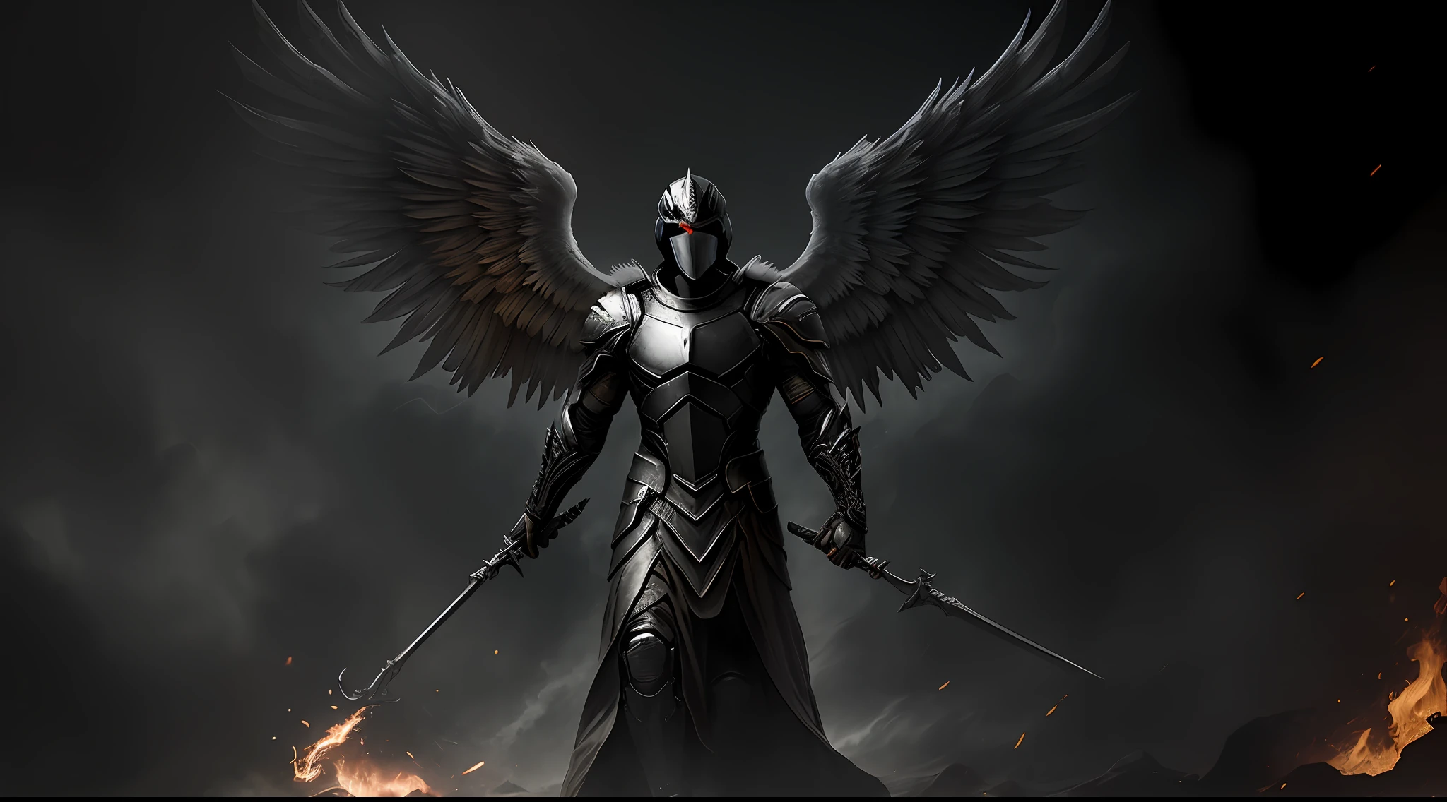 ARCHANGEL MICHAEL DARK PHOTO: realistic epic, soft cinematic portrait, adobe lightroom, photographic lab, highly detailed, faded, (neutral colors: 1.2), (hdr: 1.4), (soft colors:1.2), hyperdetailed, (artstation:1.4), cinematic, warm lights, dramatic light, (intricate details:1.1), complex background, (rutkowski:0.66), (blue and orange:0.4)