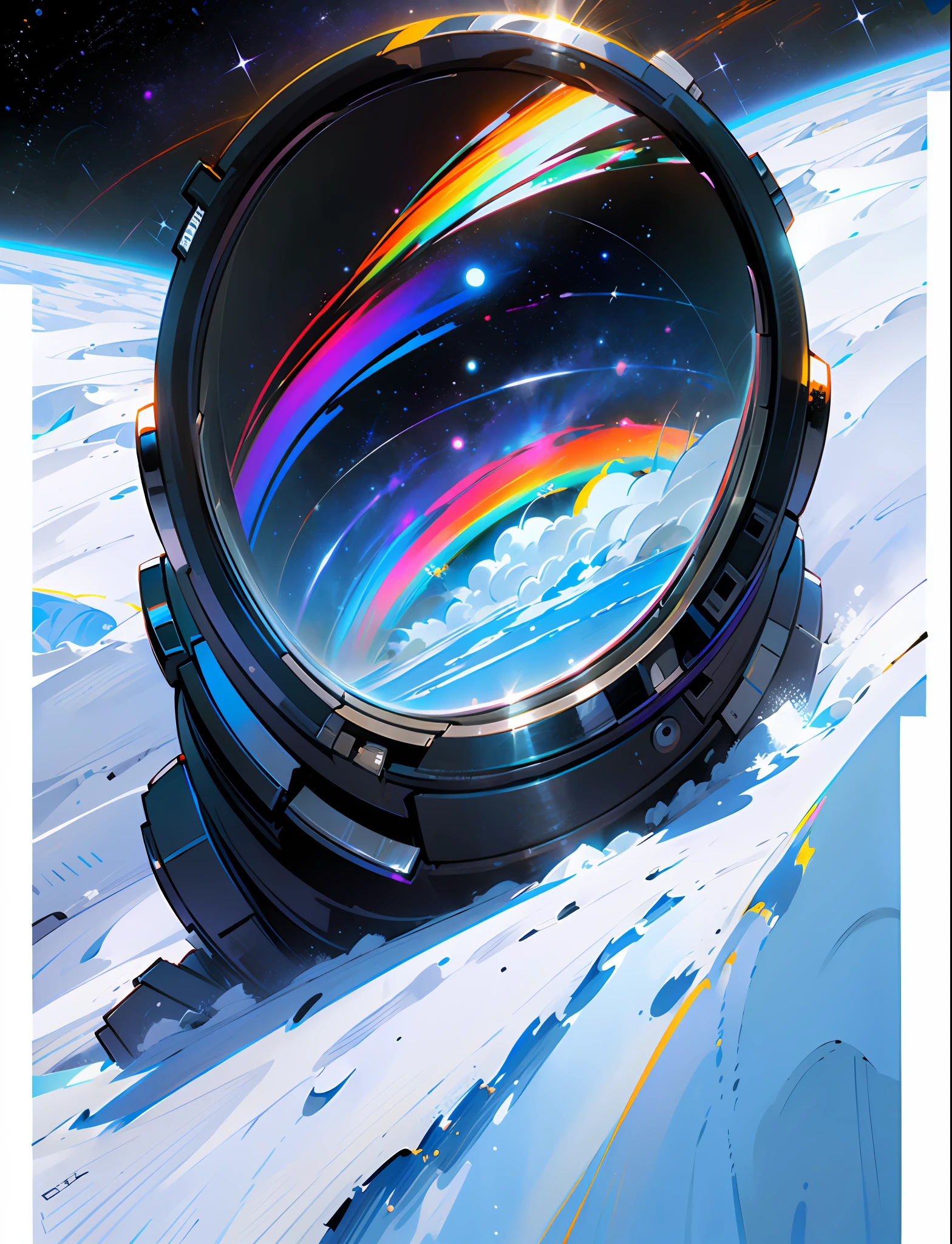 Masterpiece, neon stars, magic around, god, truth, anticipation, depth, insight, understanding, mountain, galactic lush translucent clouds, spectrum, panorama, star cycle, cycle, round eye, planet, earth, truth, knowledge,