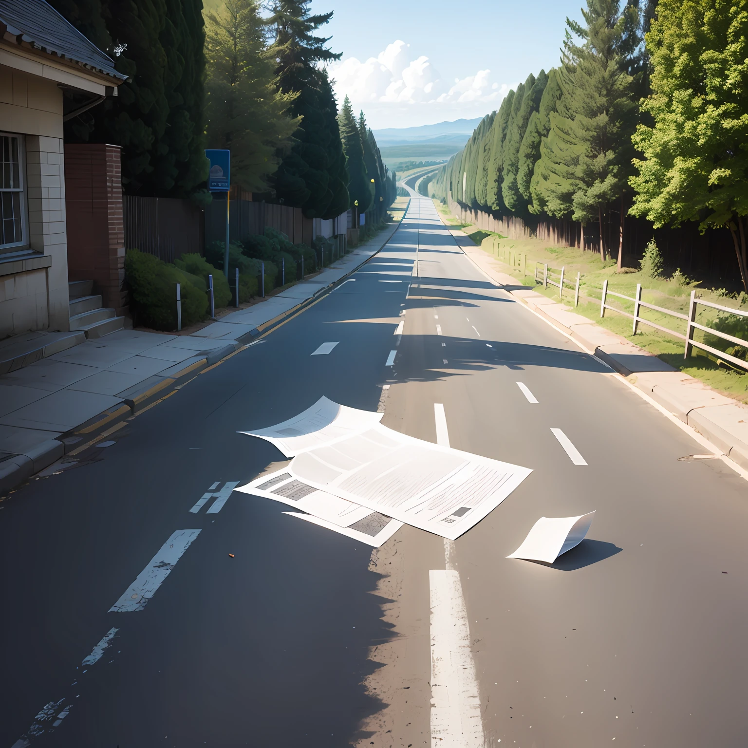 Road, paper style --auto