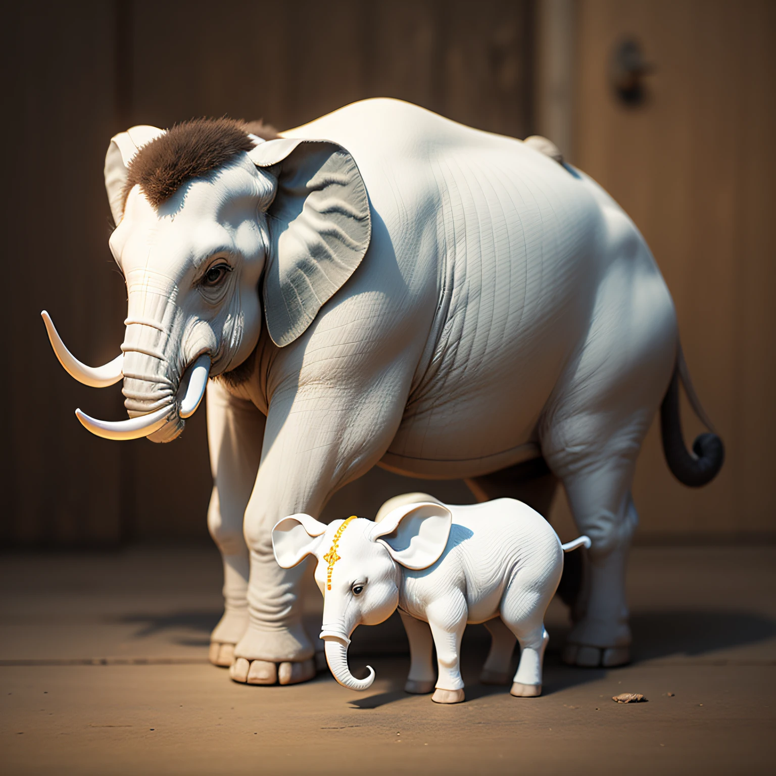 Six-toothed white elephant