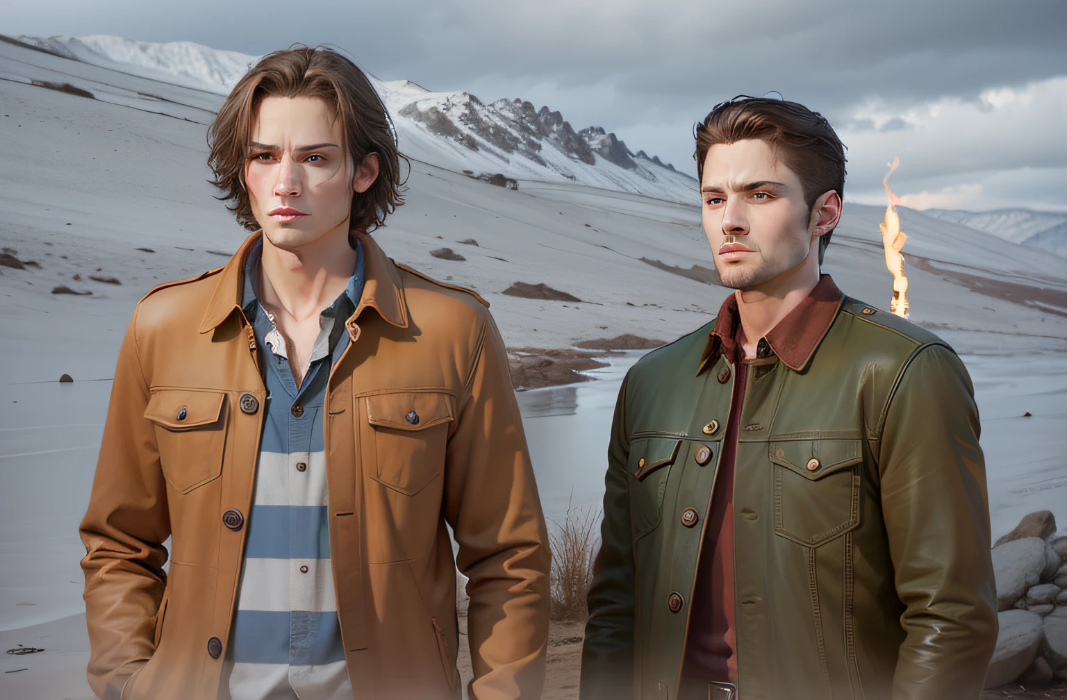 Improve image quality, HD, realistic, Winchesters, Supernatural --auto