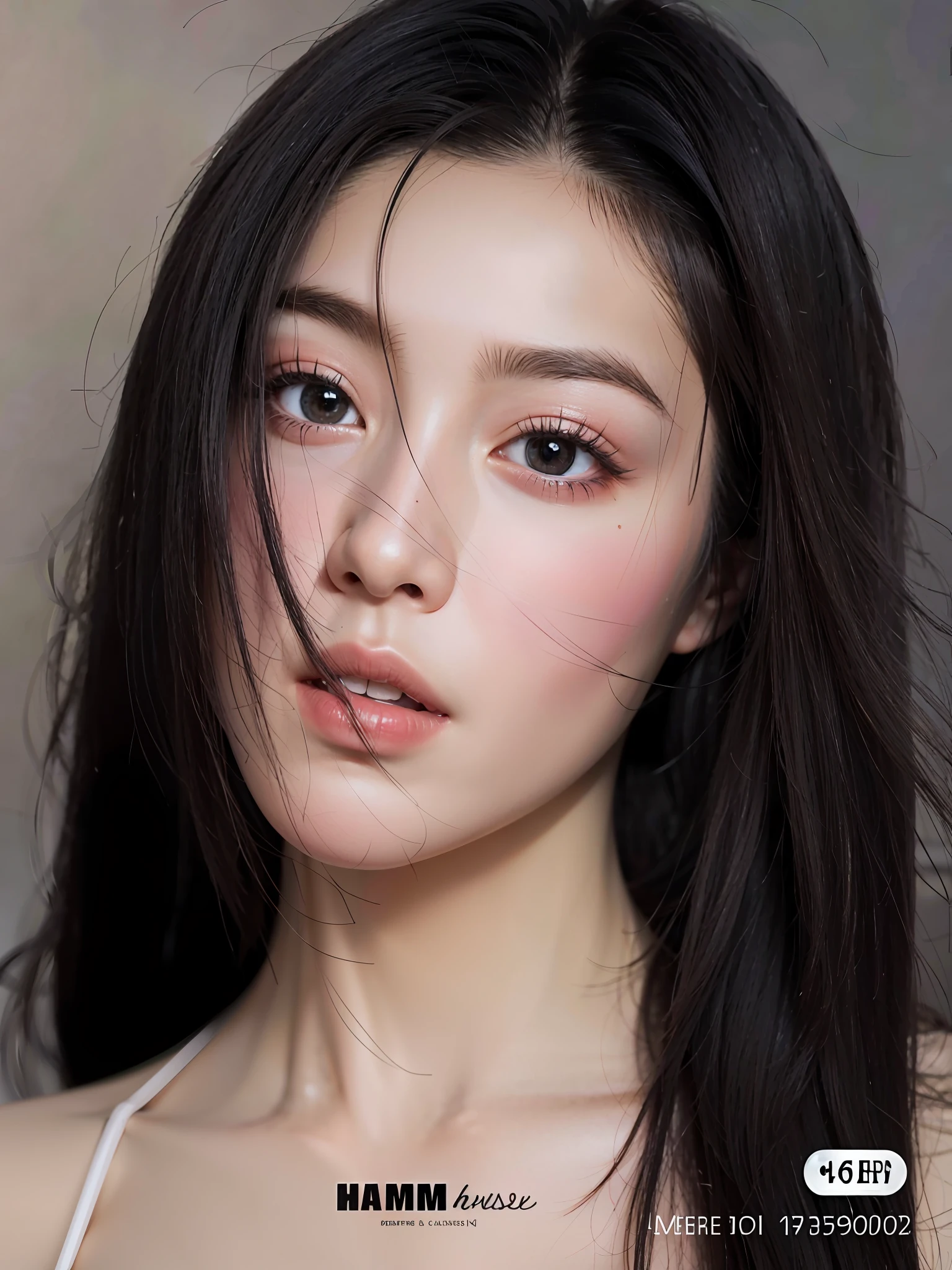 masterpiece, best quality, ultra-detailed, extremely detailed, realistic female face close-up, cute doting big eyes, light big eyes, clear lips, round slanted eyes, Korean makeup, young cute face, friendly eyes, deep and charming eyes, realistic beautiful big eyes)