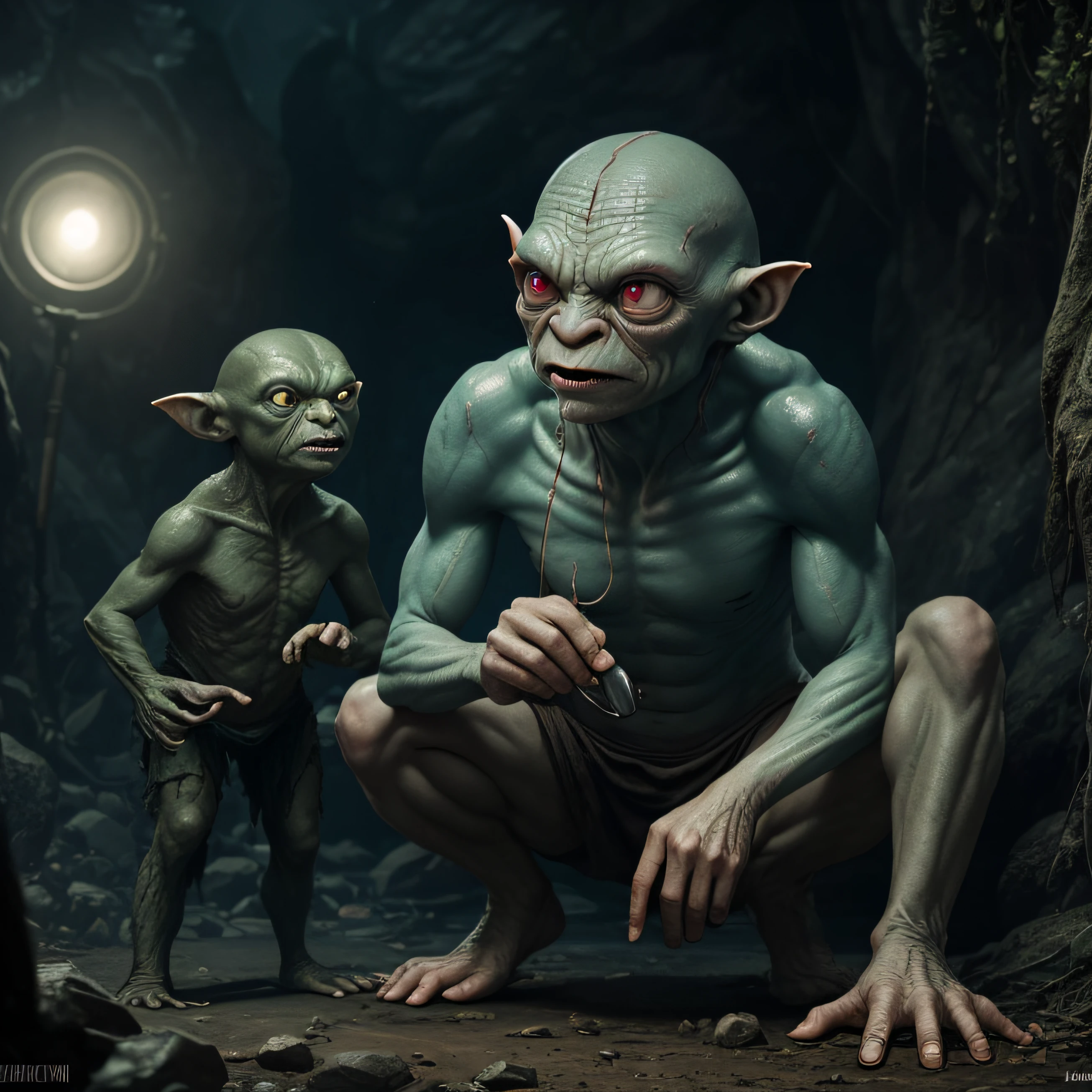 Gollum as a news reporter --auto