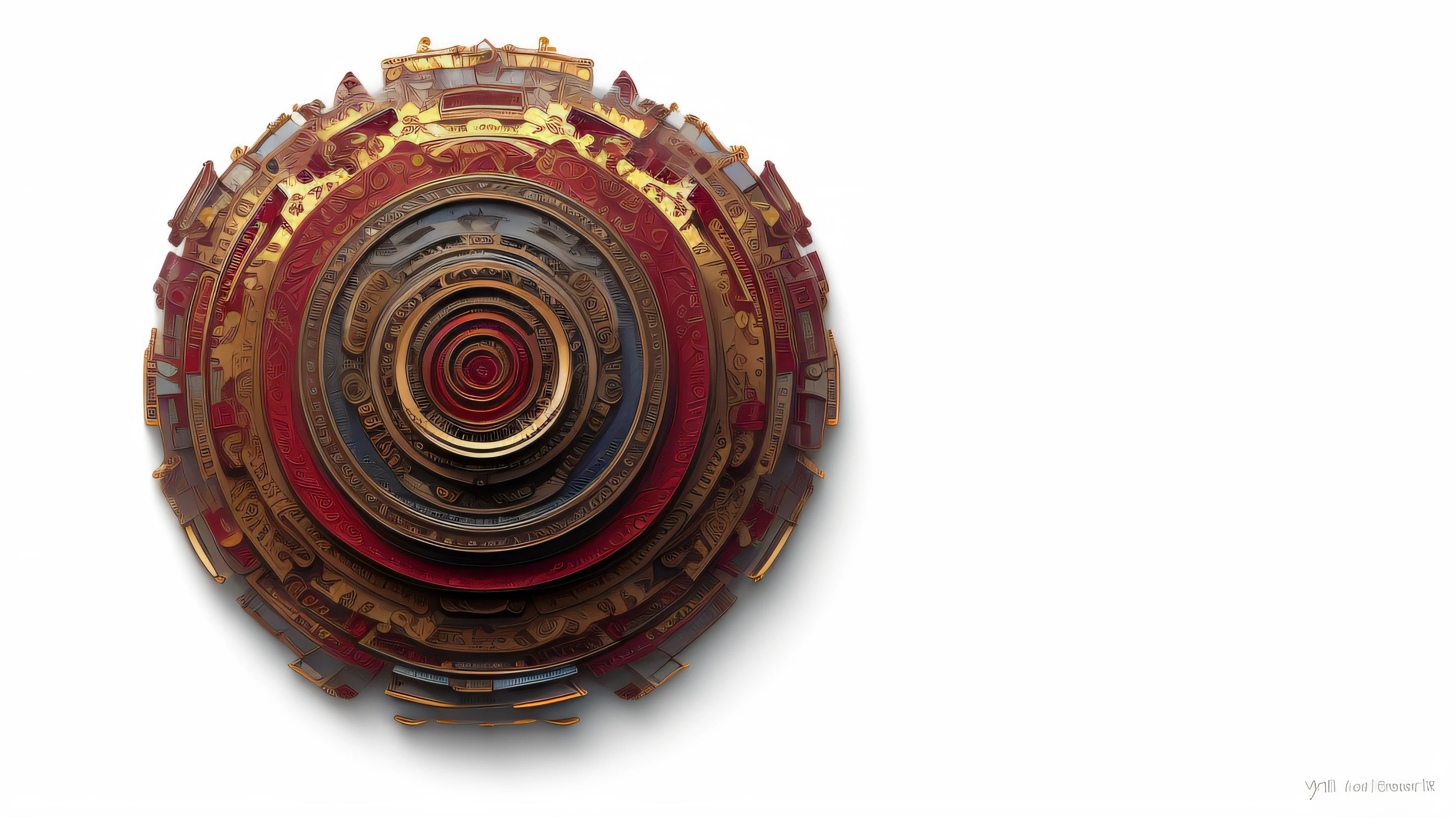 generate metalic masterpiece,ultra detailed,ivory style, best quality, hyper-realism, photo, photo composition, vibrant colors, simple background, 24k, full frame, detailed, abstract view, Hd, red color, maroon color